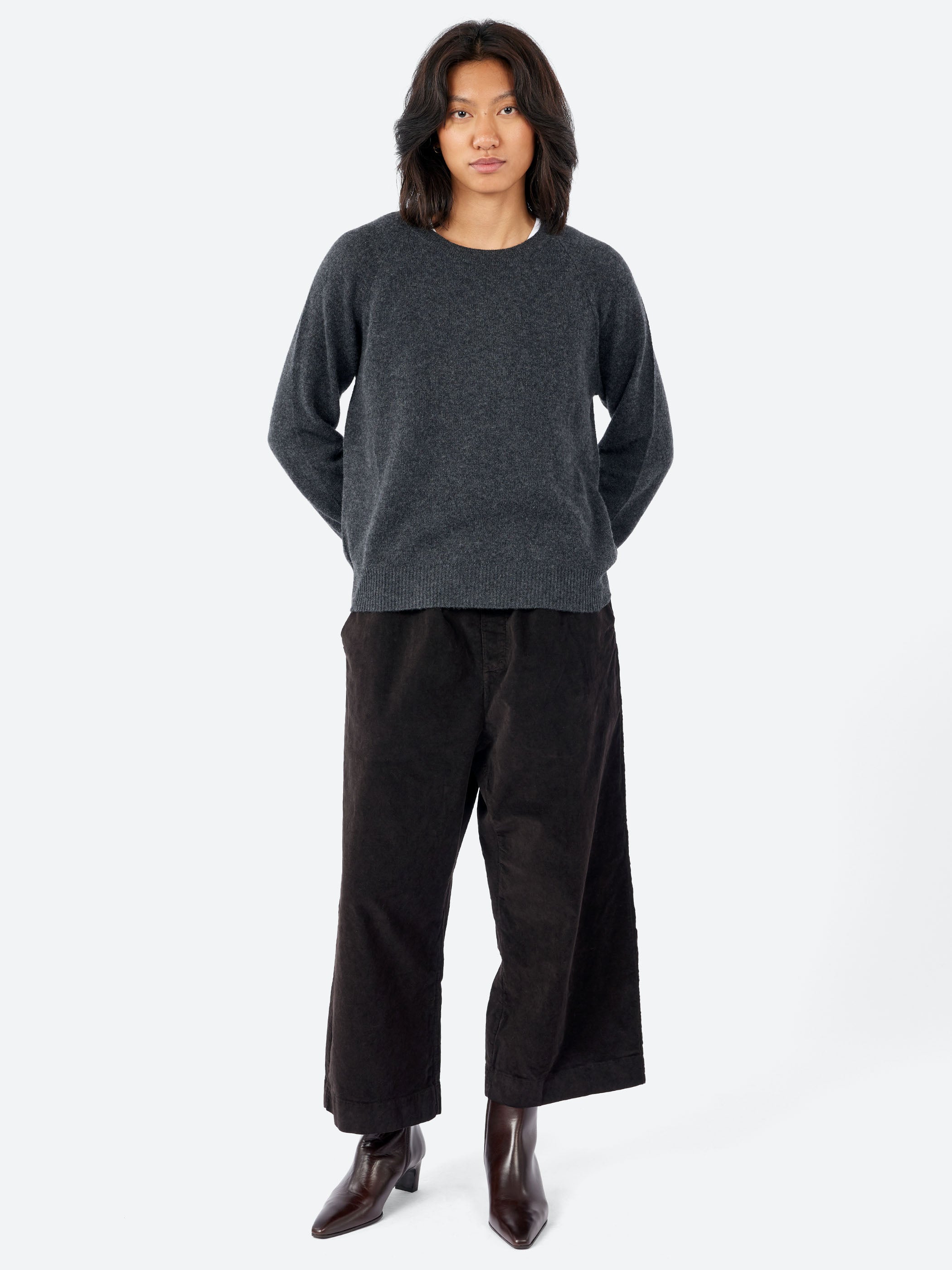 Crop Crew Cashmere Sweater