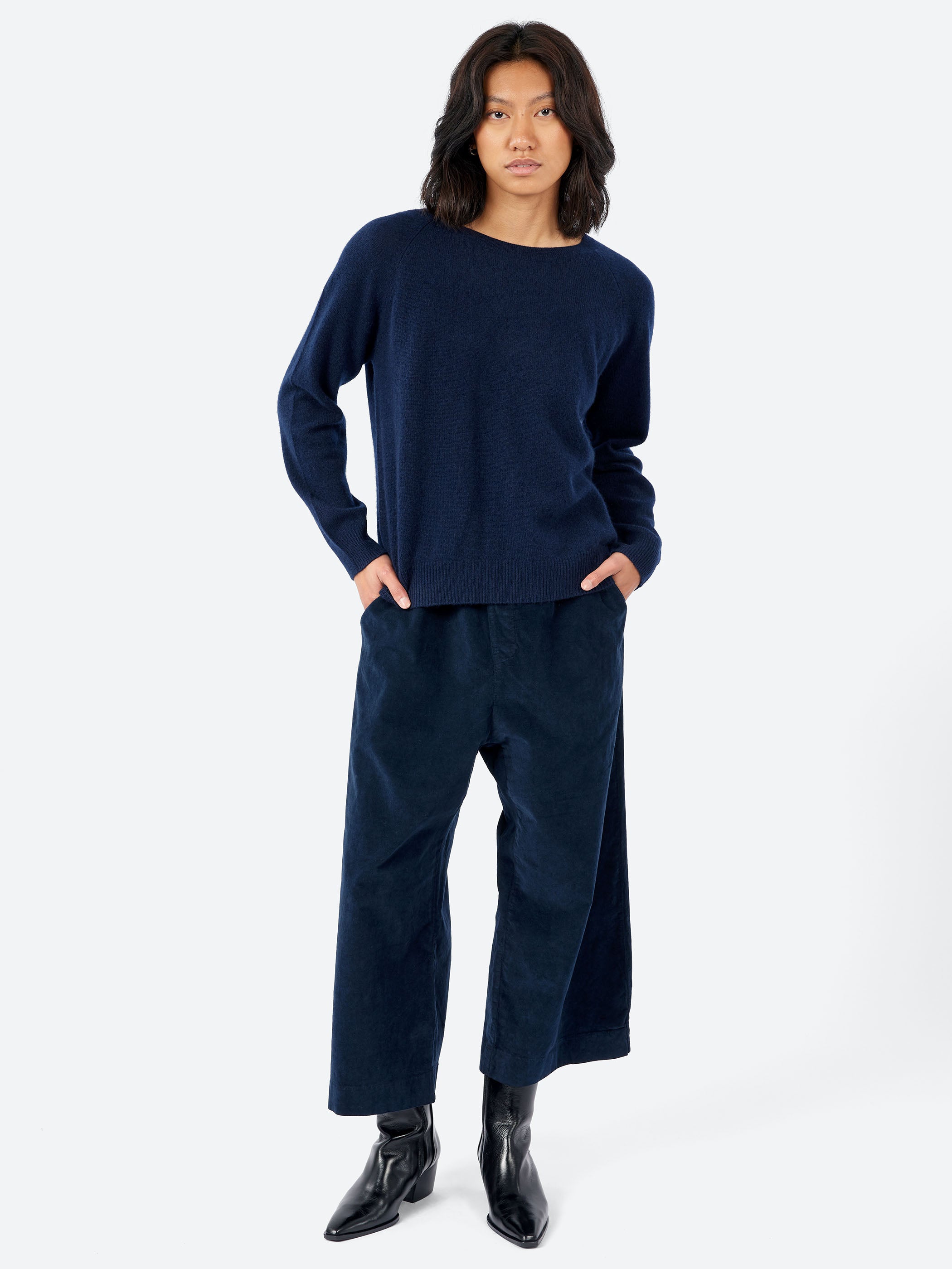 Crop Crew Cashmere Sweater