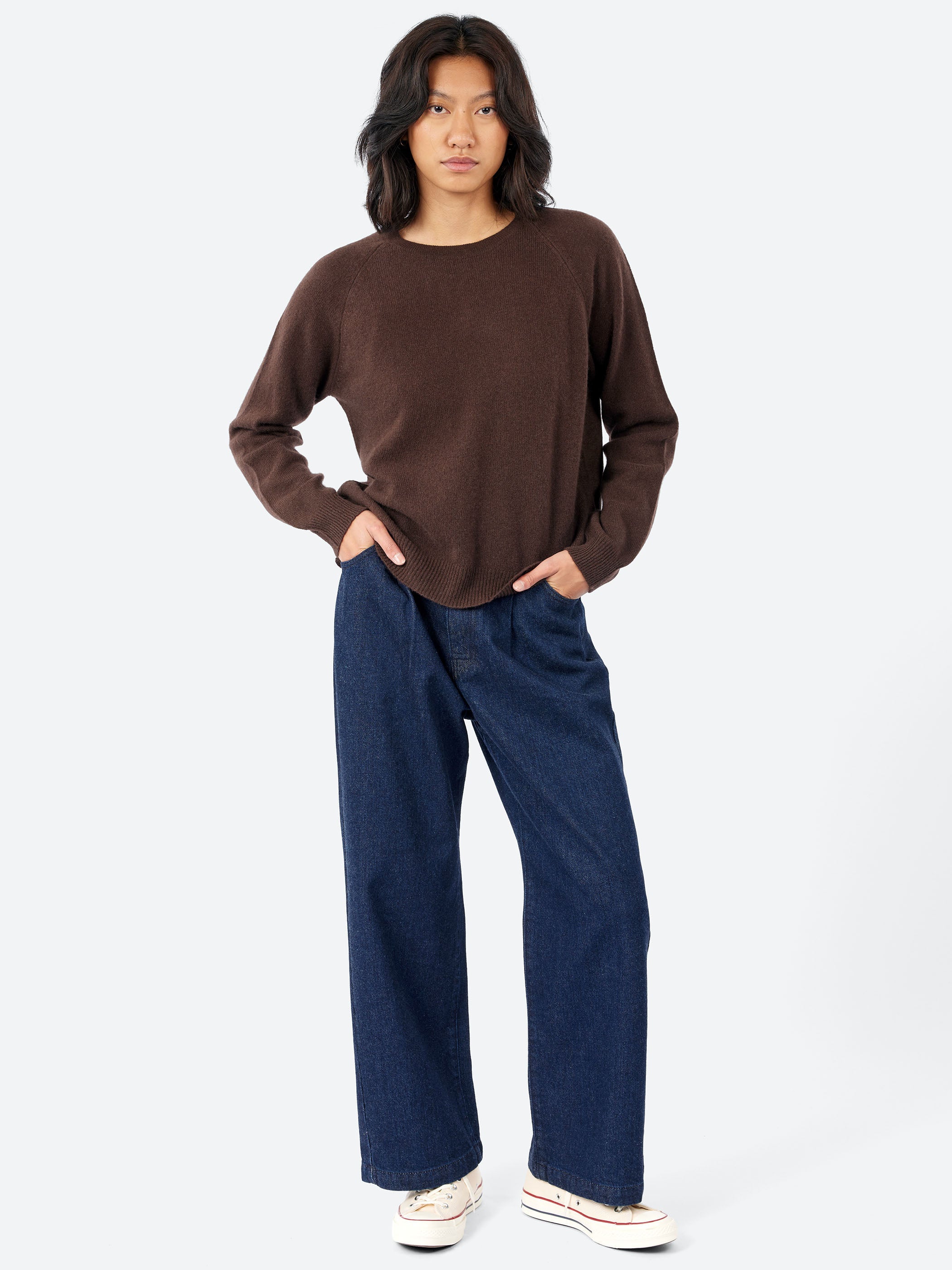 Crop Crew Cashmere Sweater