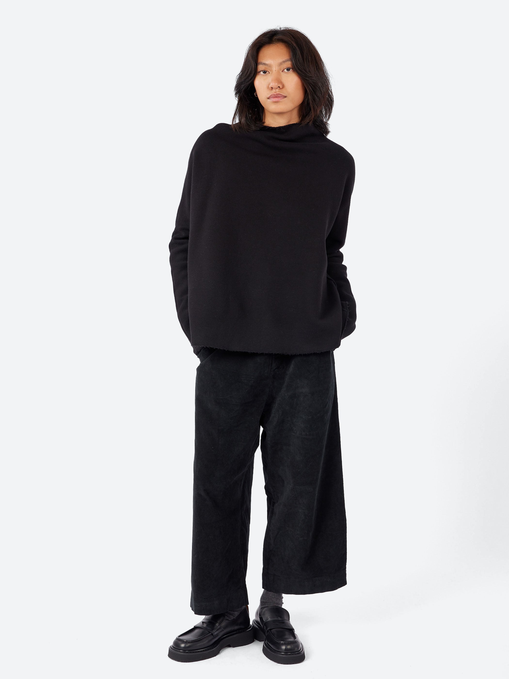 Soft High Neck Sweatshirt