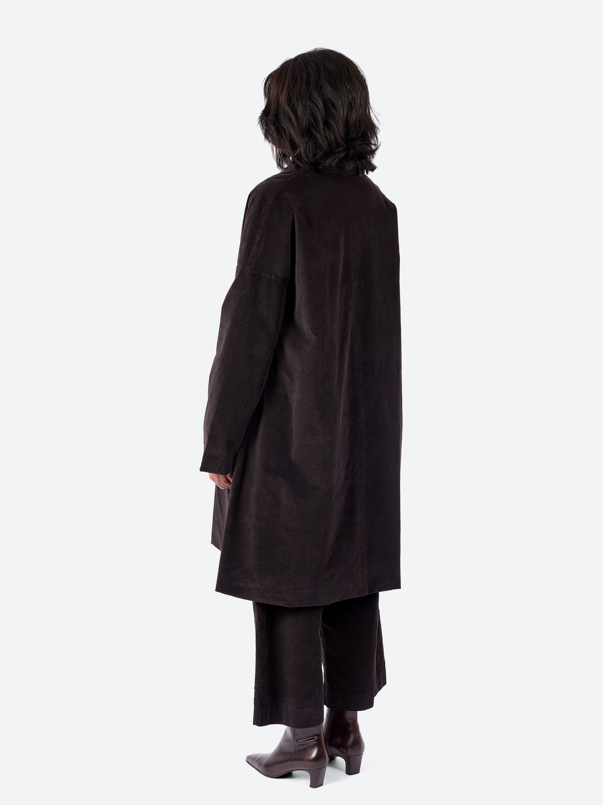 Album di Famiglia - Collar Coat in Chocolate – gravitypope