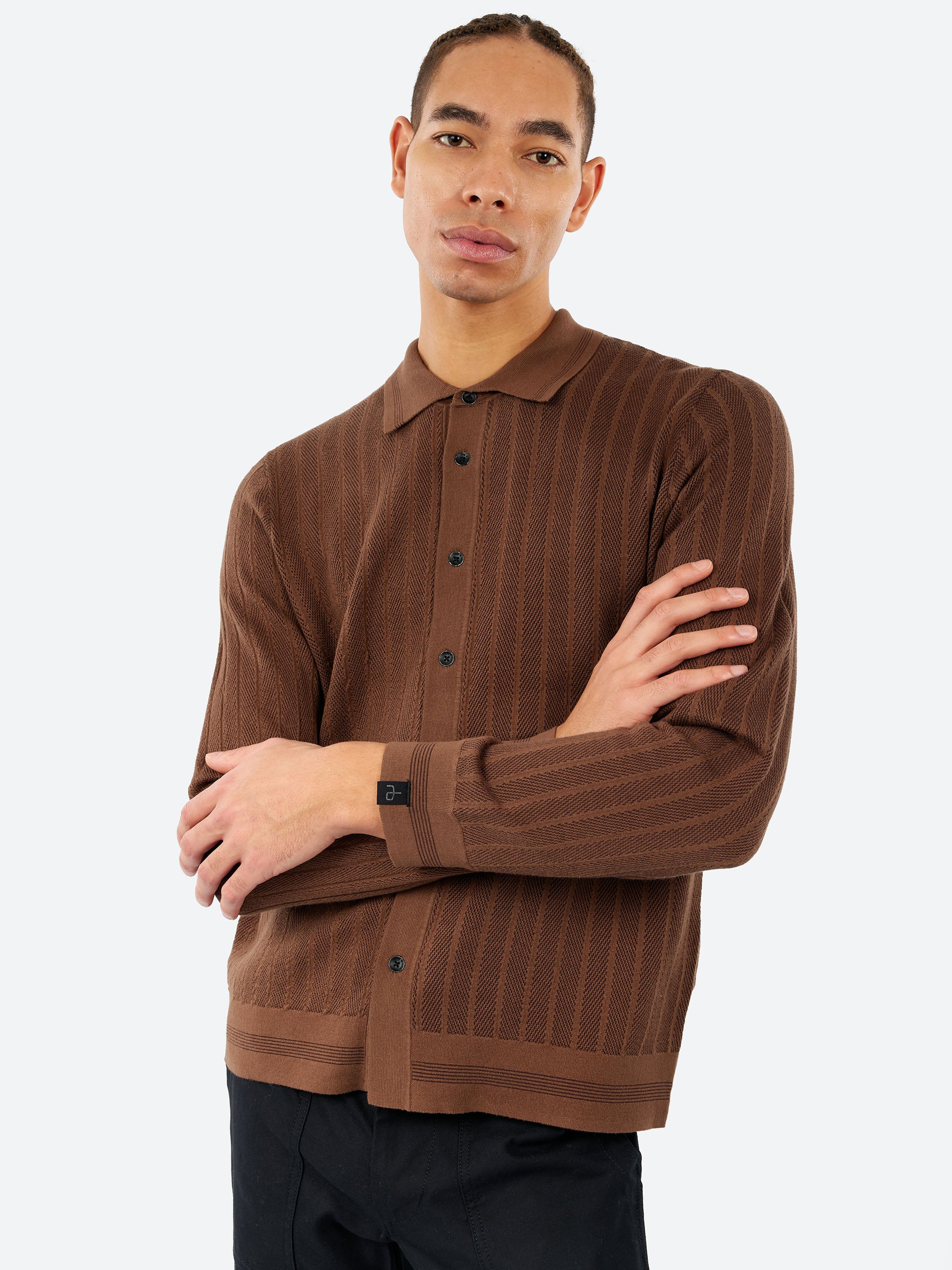 Harvey Ribbed Knit Shirt