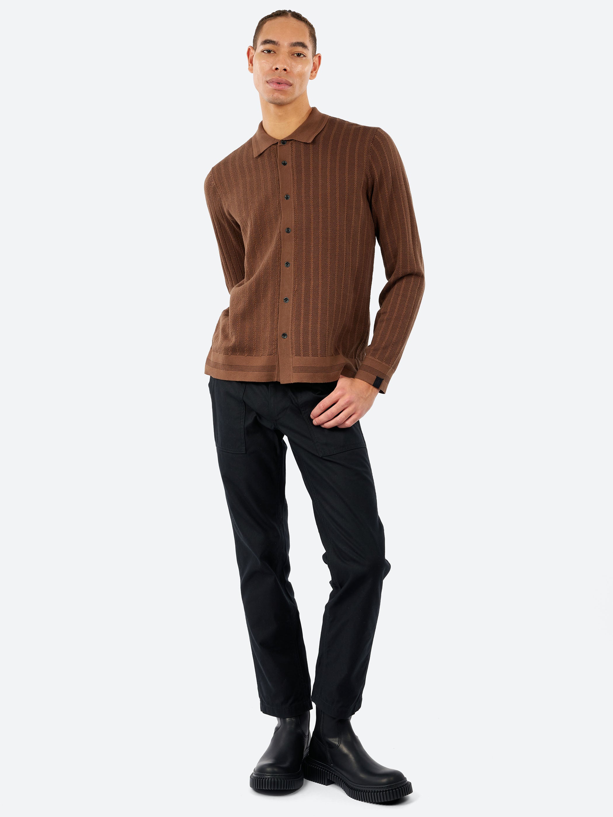 Harvey Ribbed Knit Shirt