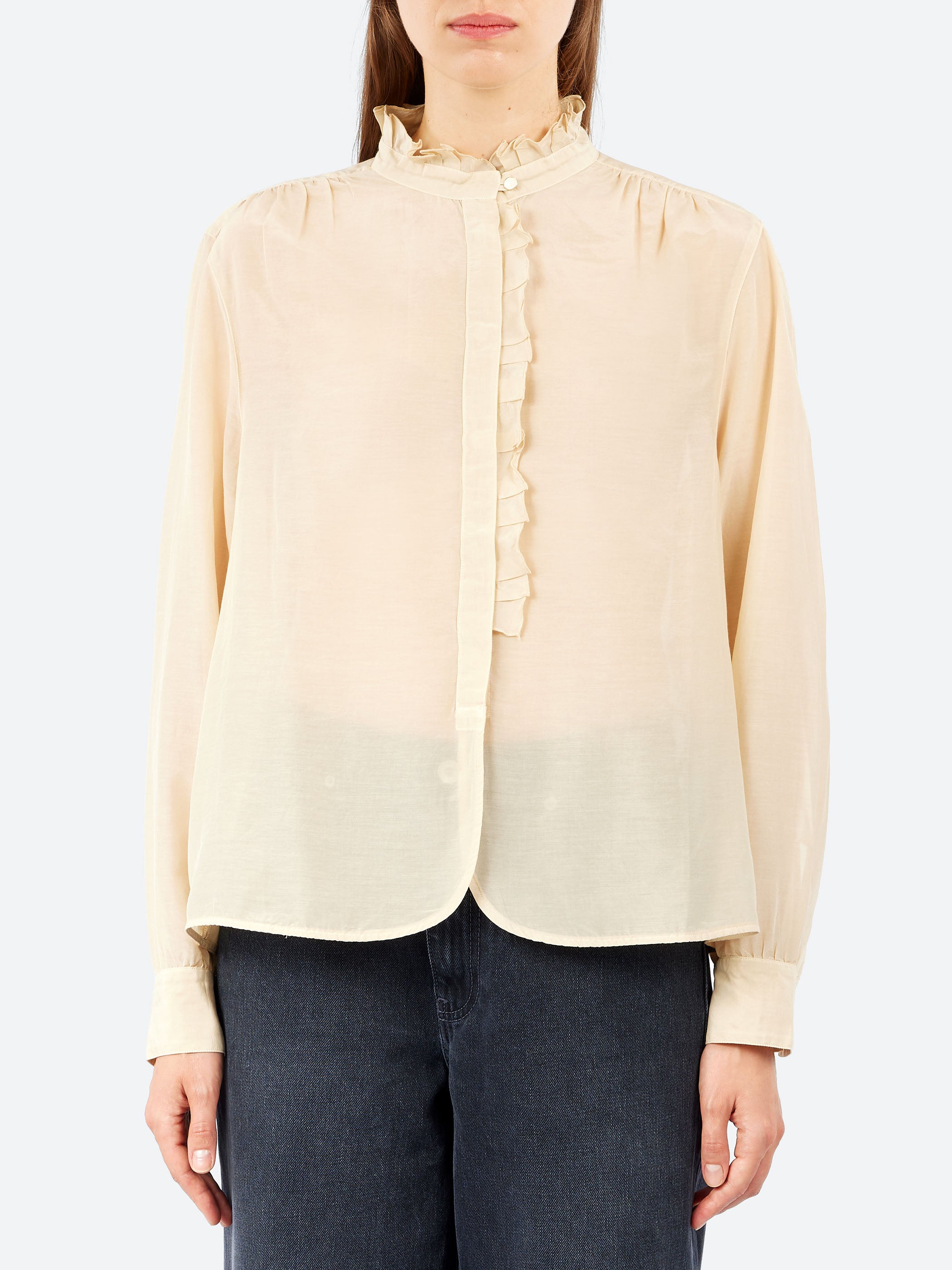 Ruffle Collar Shirt