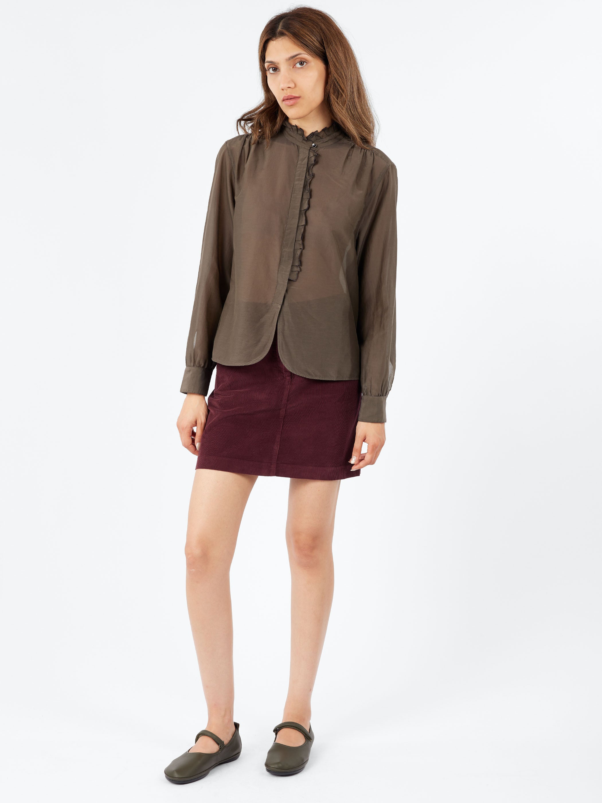 Ruffle Collar Shirt