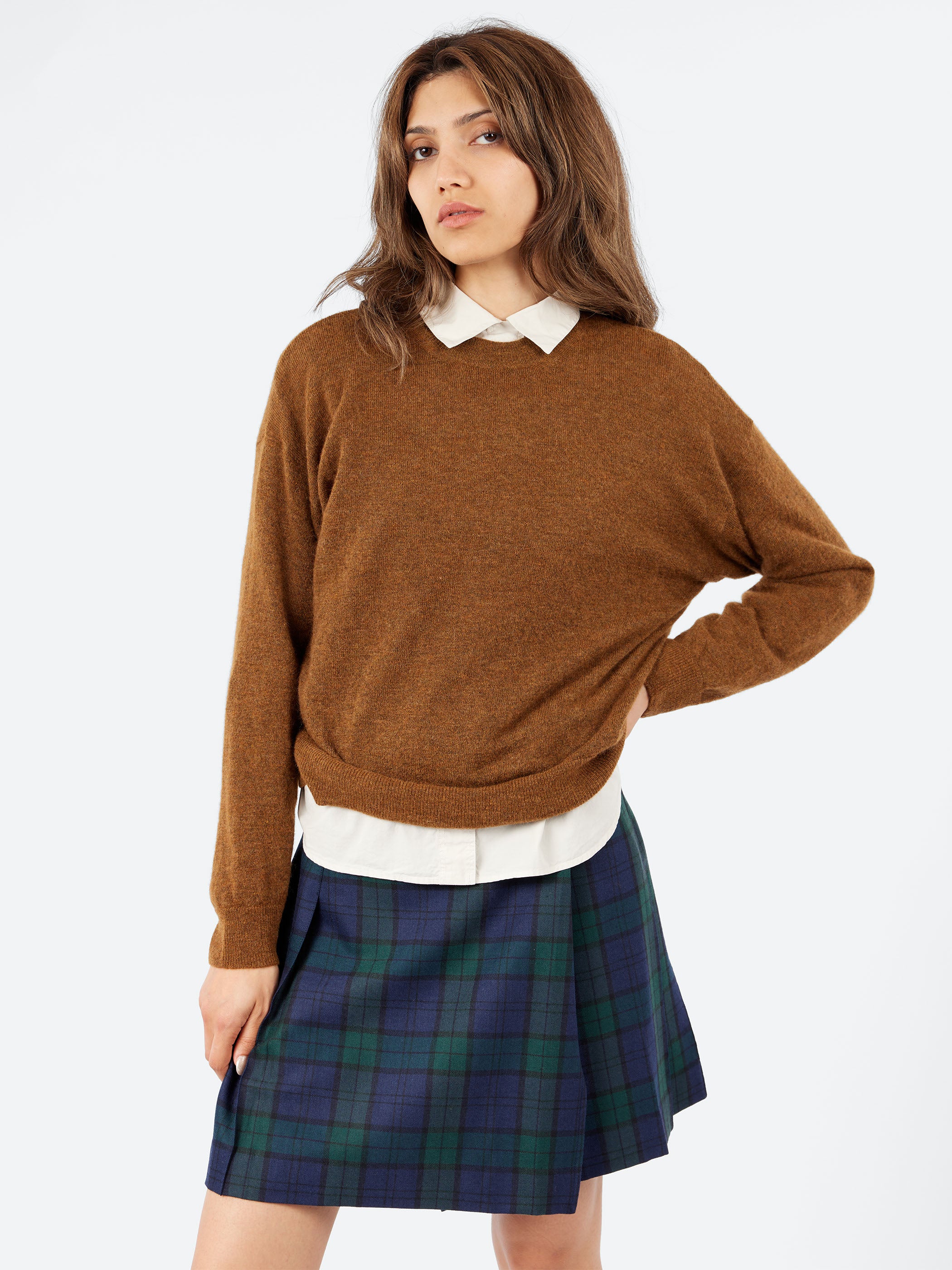 Fine-Knit Crew Neck