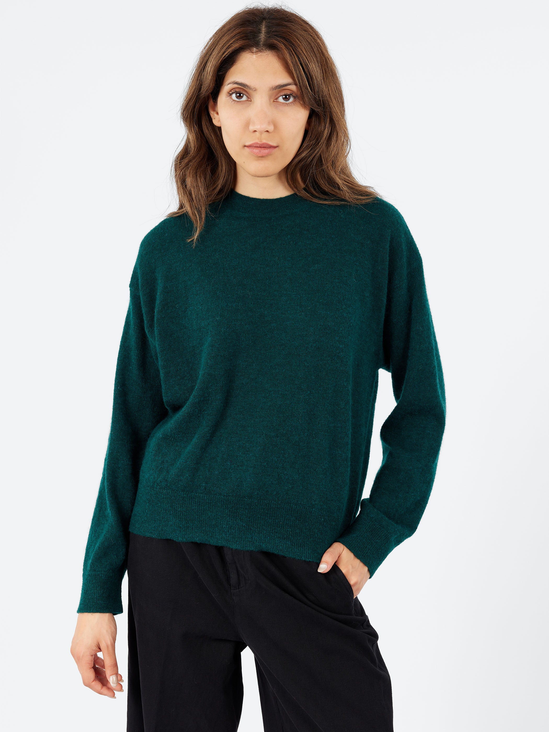 Fine-Knit Crew Neck