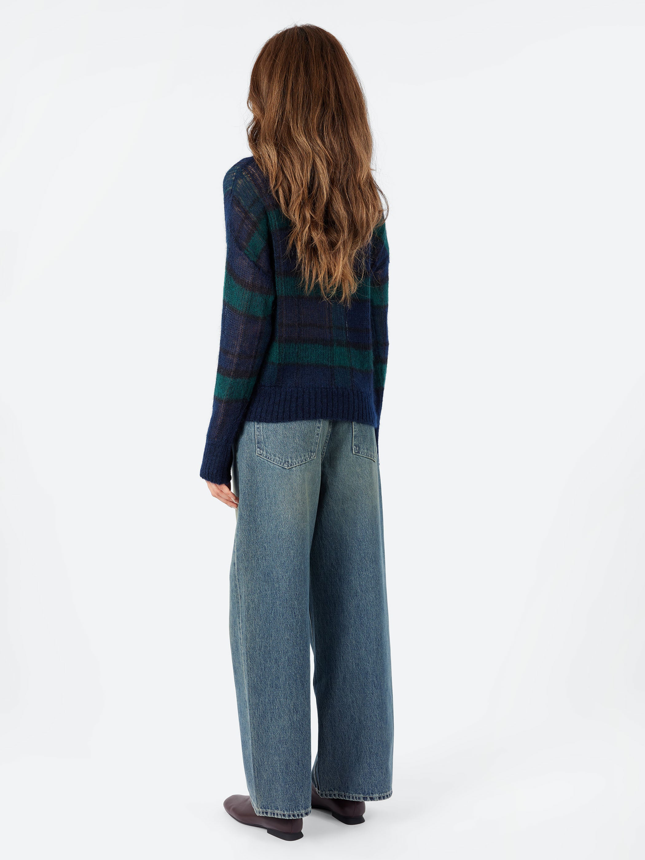 Plaid Crewneck