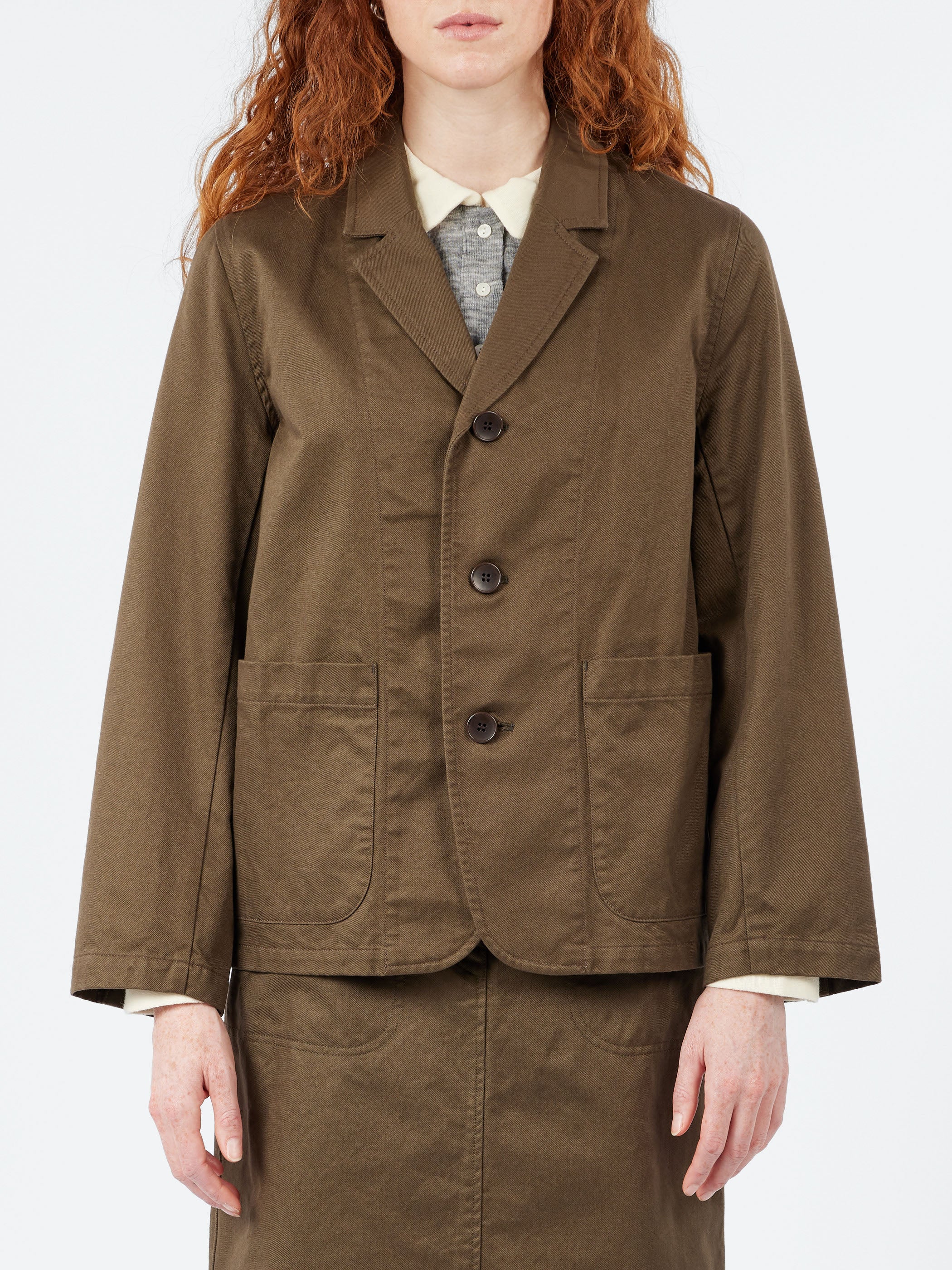 Cotton Twill Tailored Jacket