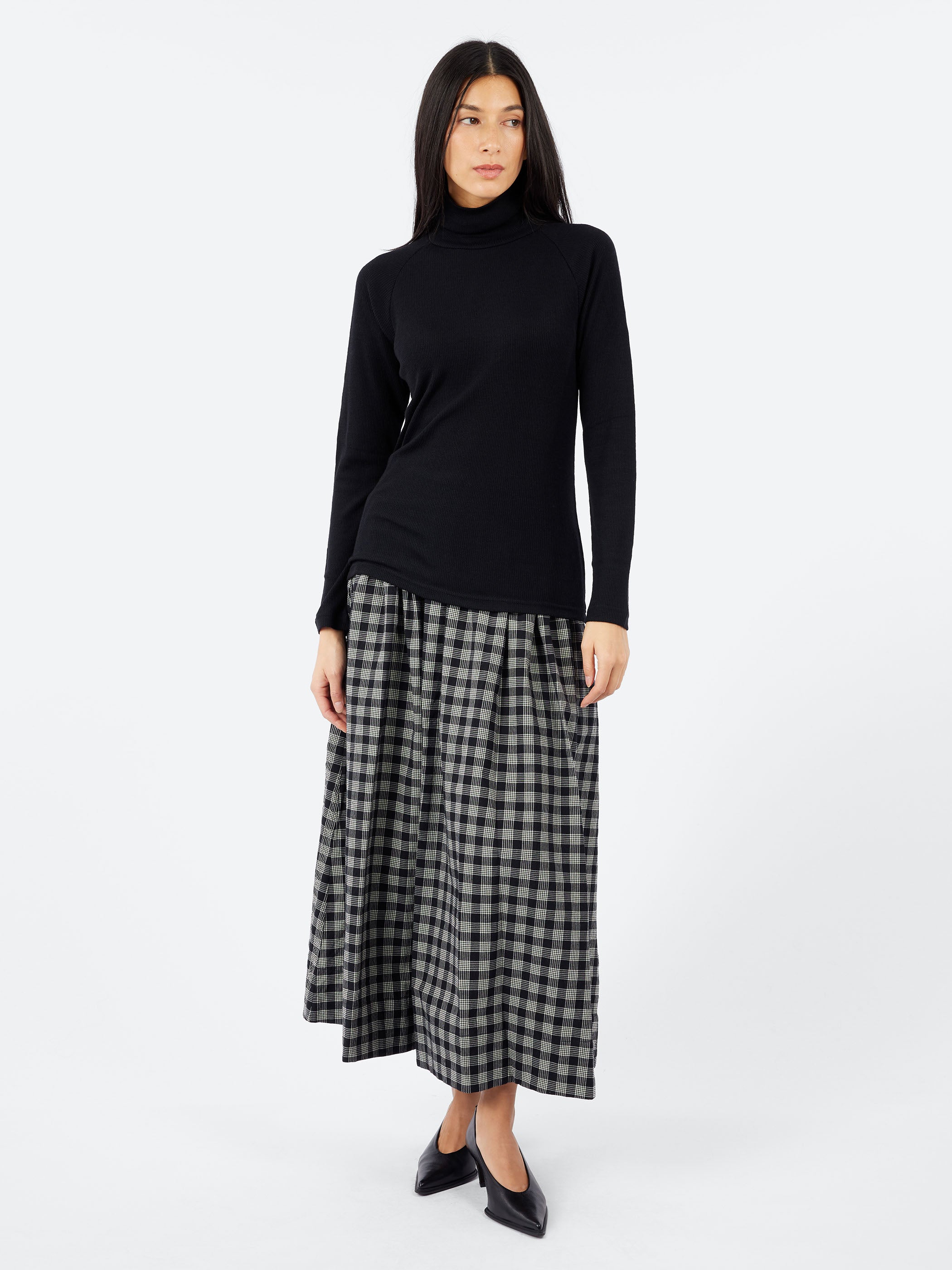 Wool Raglan Turtleneck