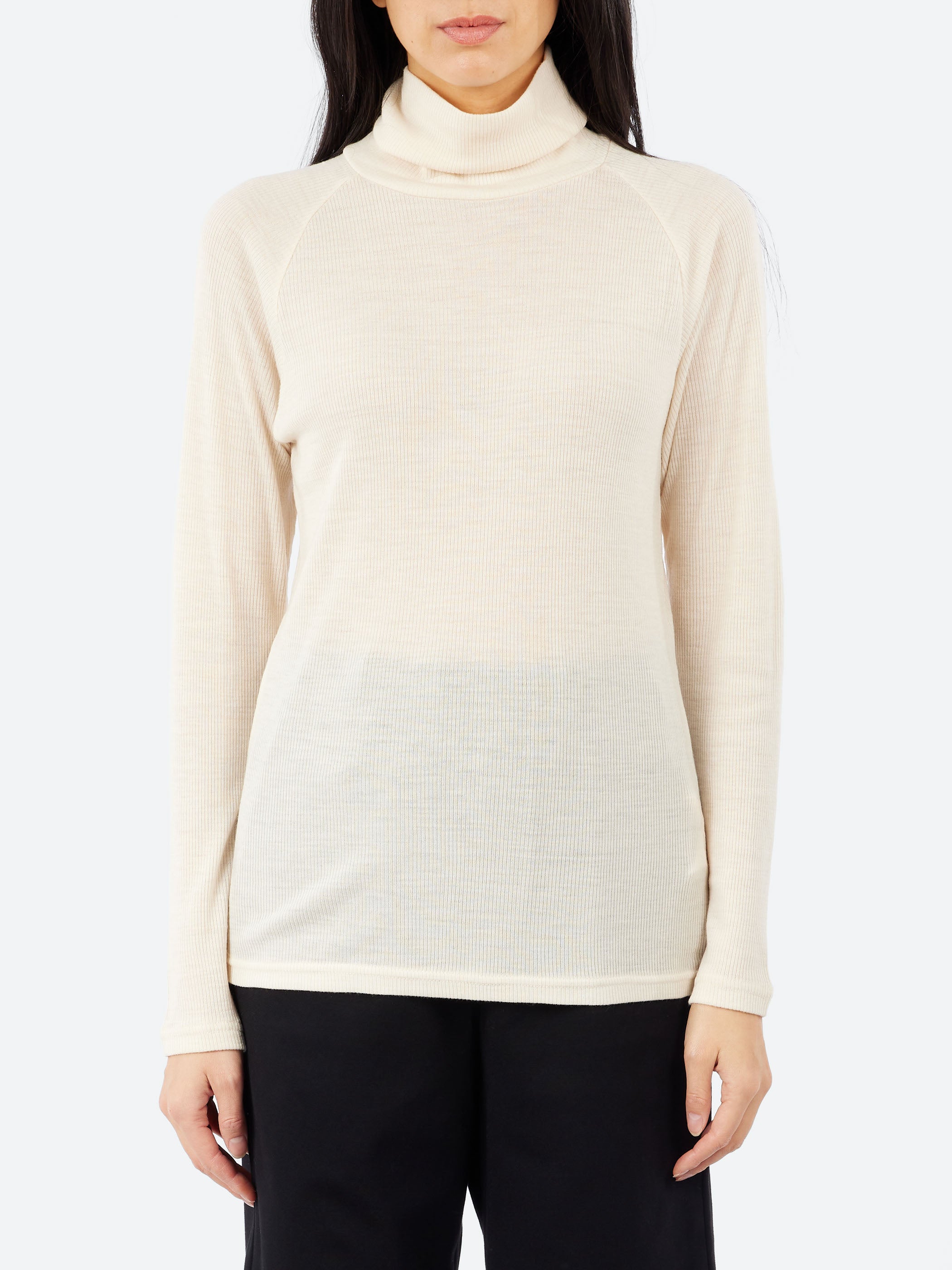 Wool Raglan Turtleneck