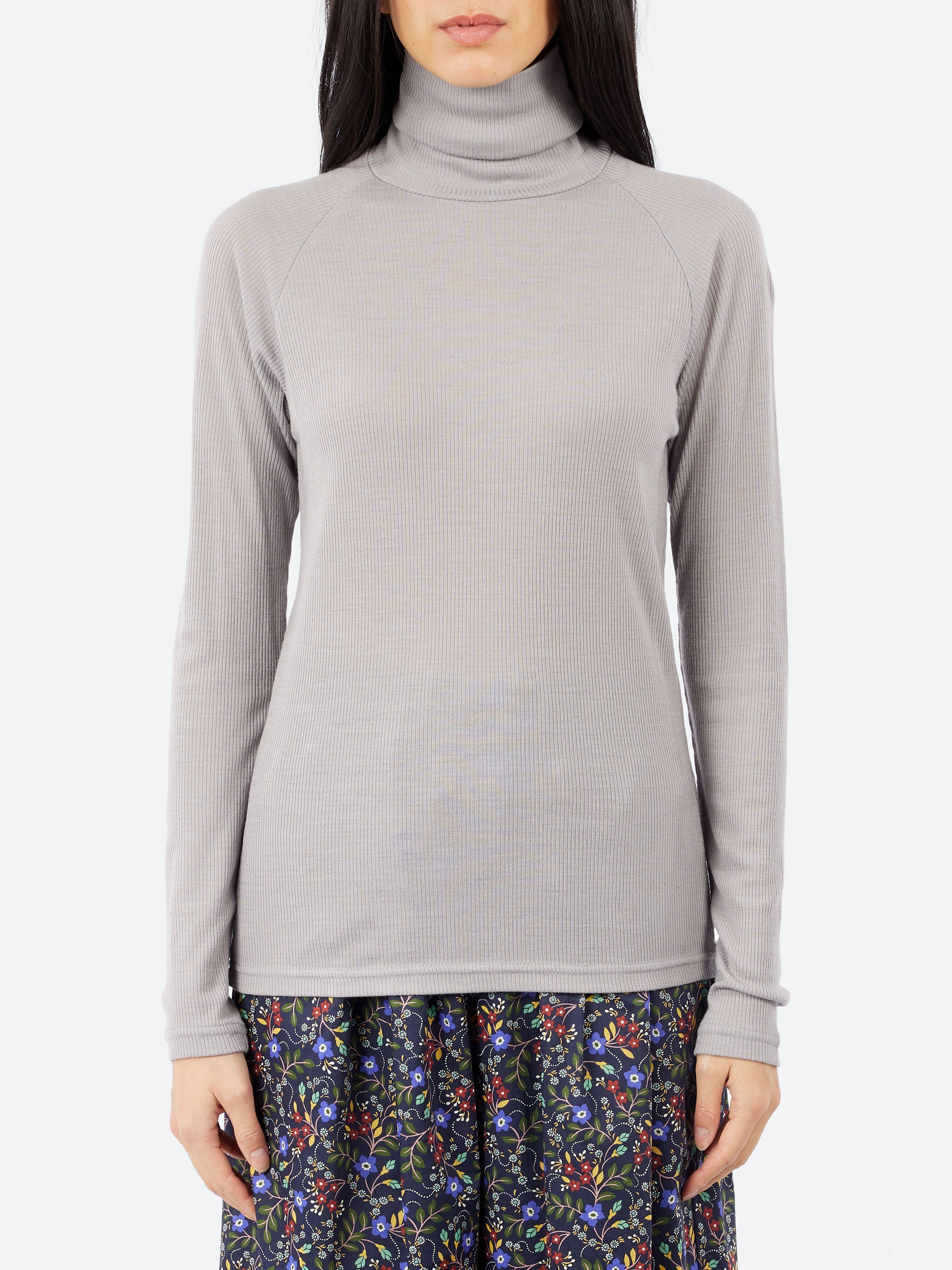 Wool Raglan Turtleneck