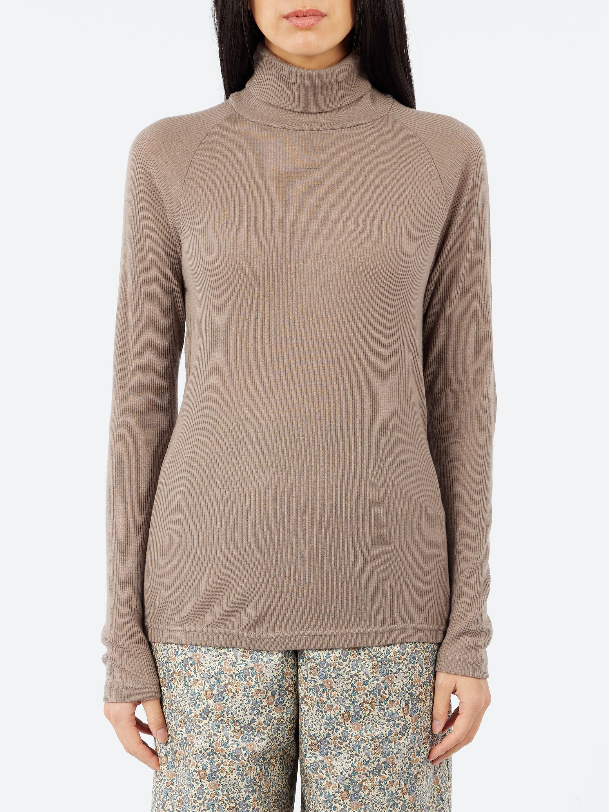 Wool Raglan Turtleneck