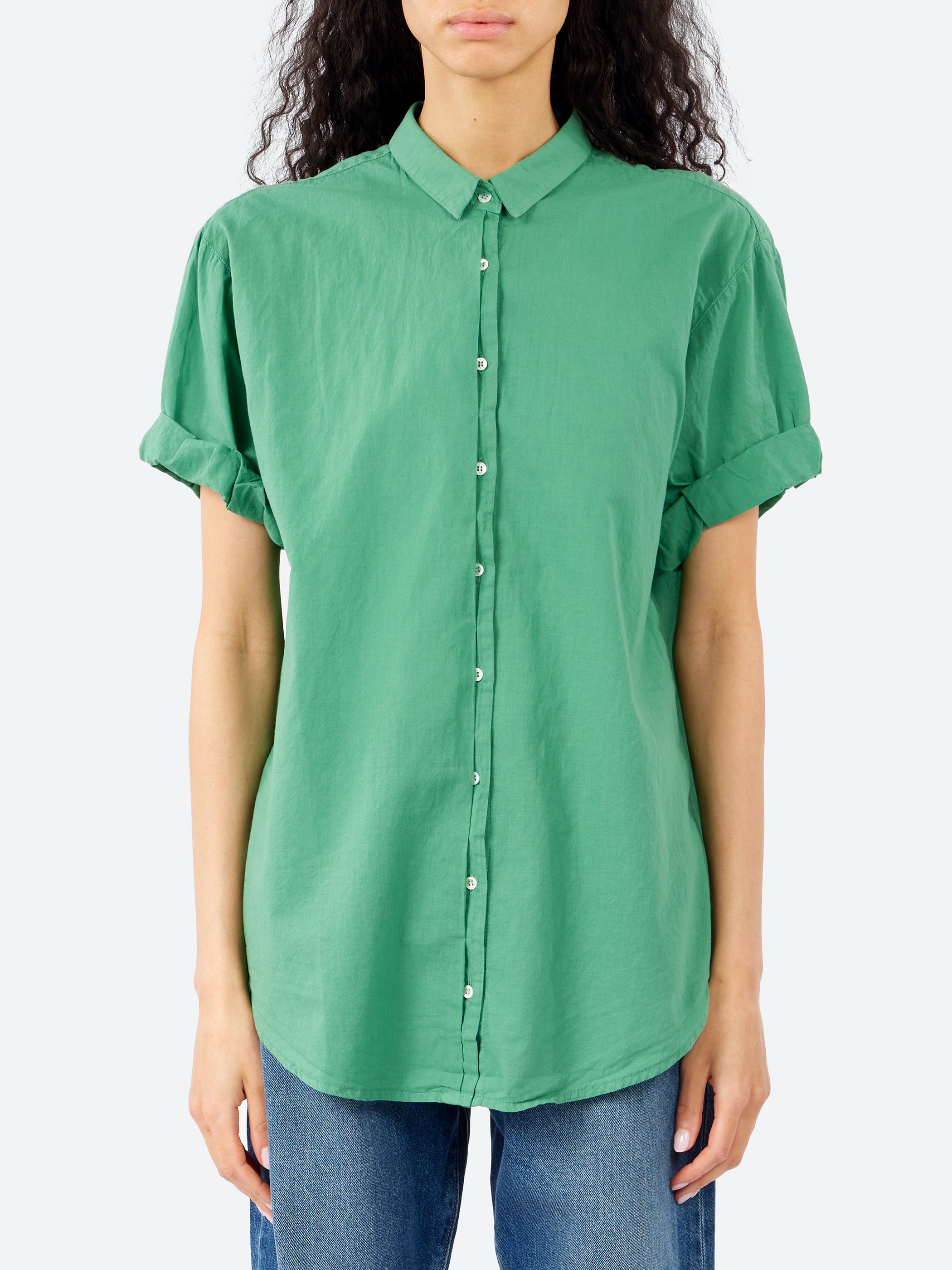 L’Appartement XiRENA シャツ(Cotton Poplin) Xirena - Channing Shirt in Mint Leaf – gravitypope