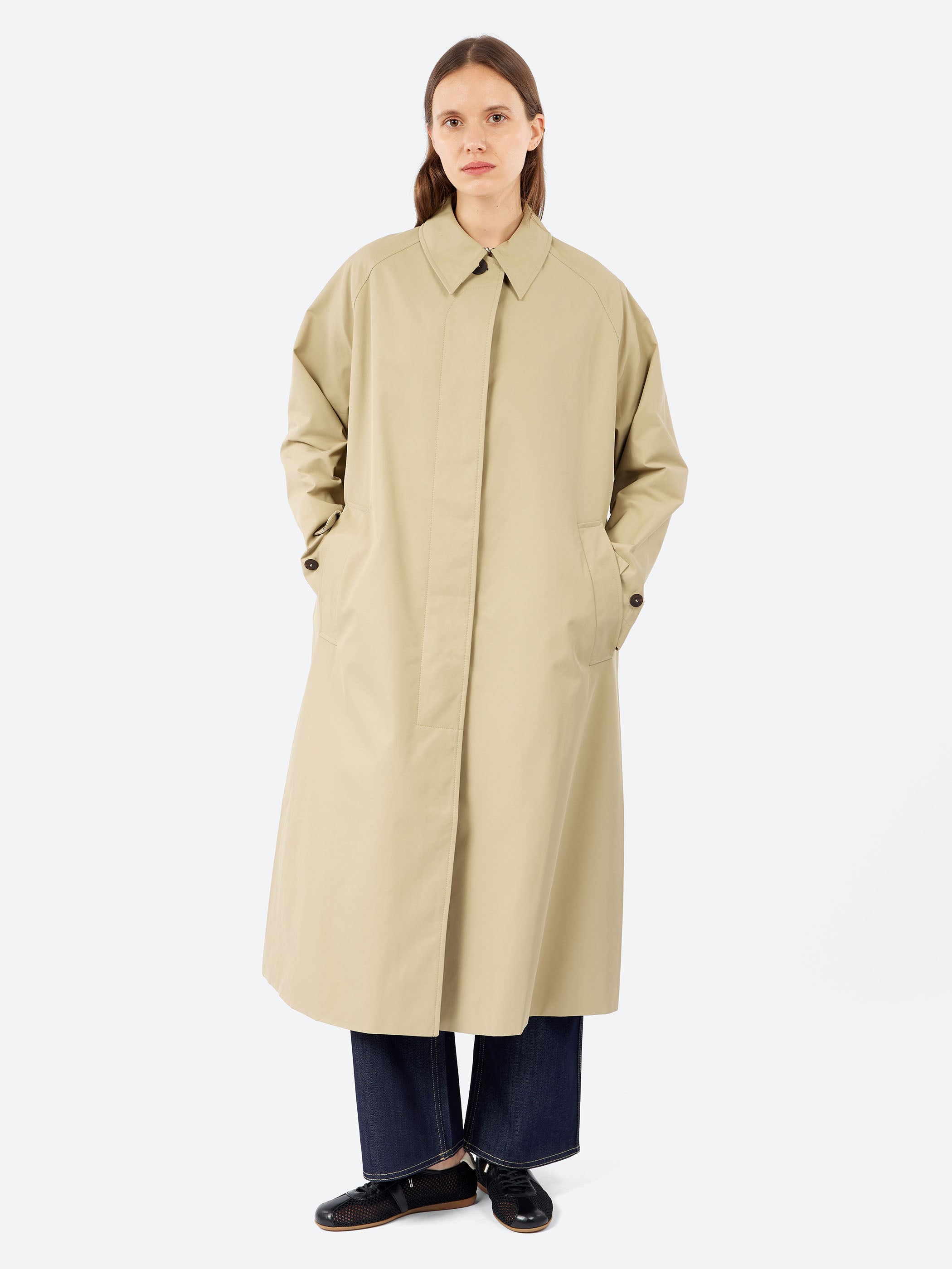 Studio Nicholson - Indio Car Coat in Black and White – gravitypope