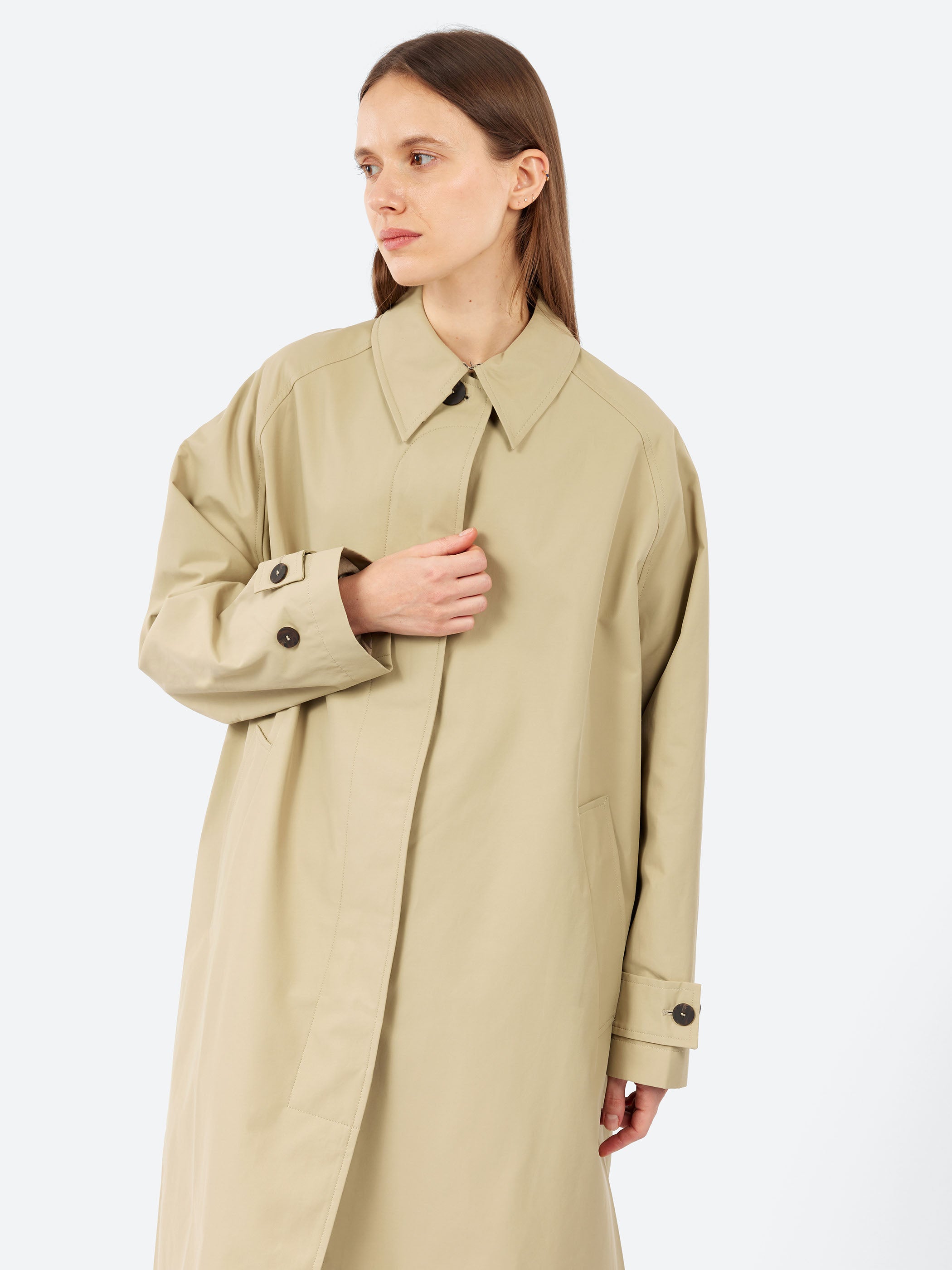 Studio Nicholson - Indio Car Coat in Black and White – gravitypope