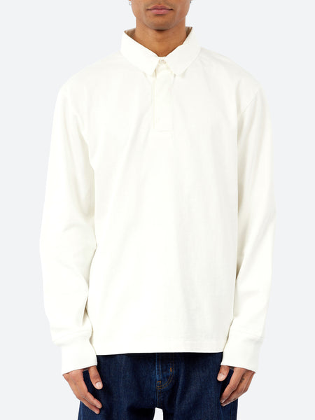 Studio Nicholson - Alyk Rugby Polo in Parchment – gravitypope