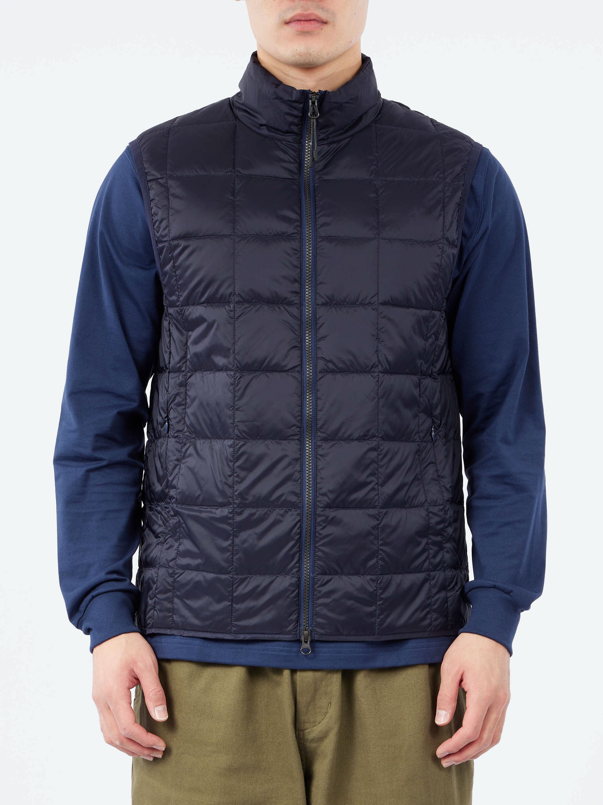 High Neck Zip Inner Down Vest