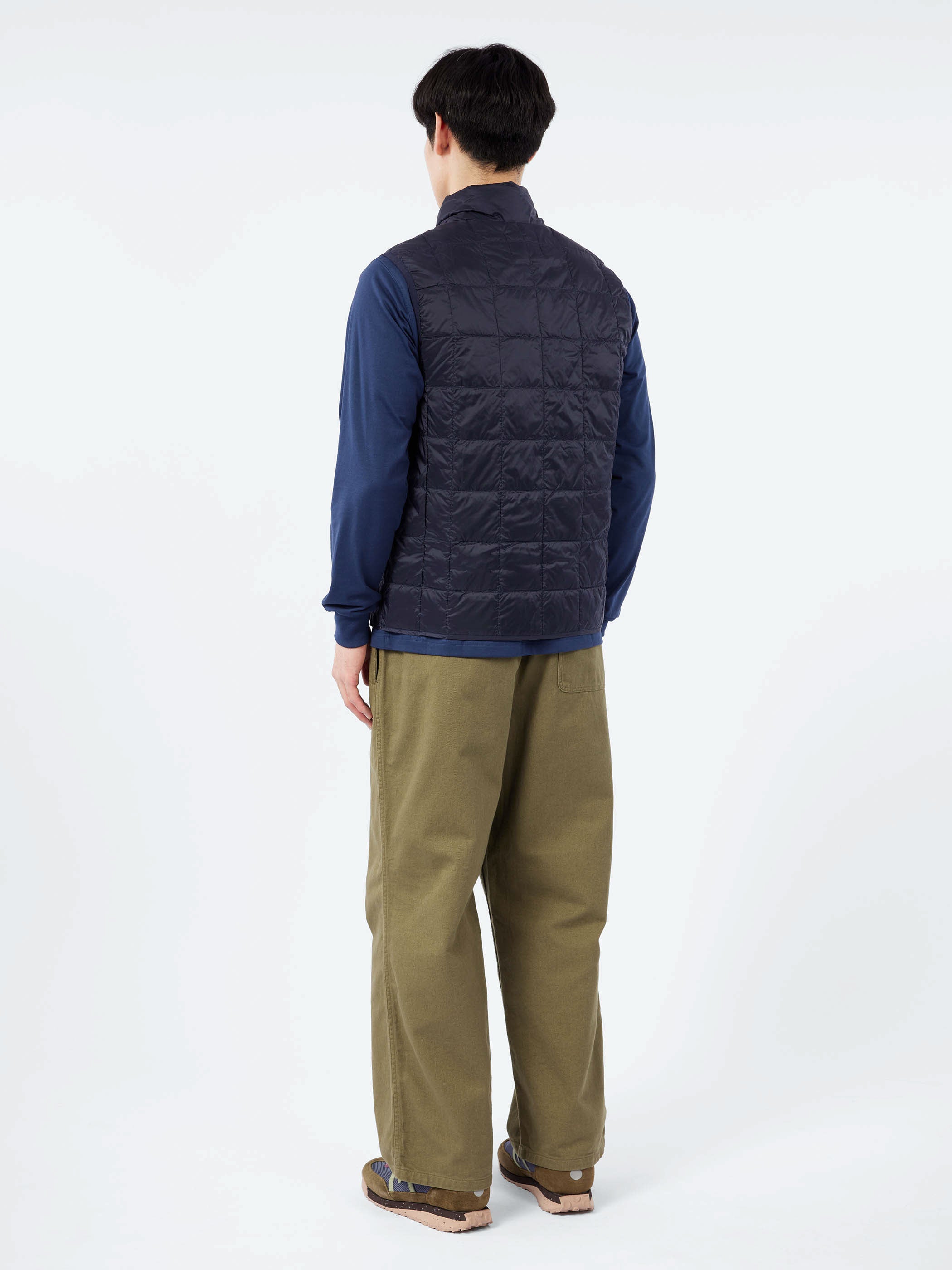 High Neck Zip Inner Down Vest