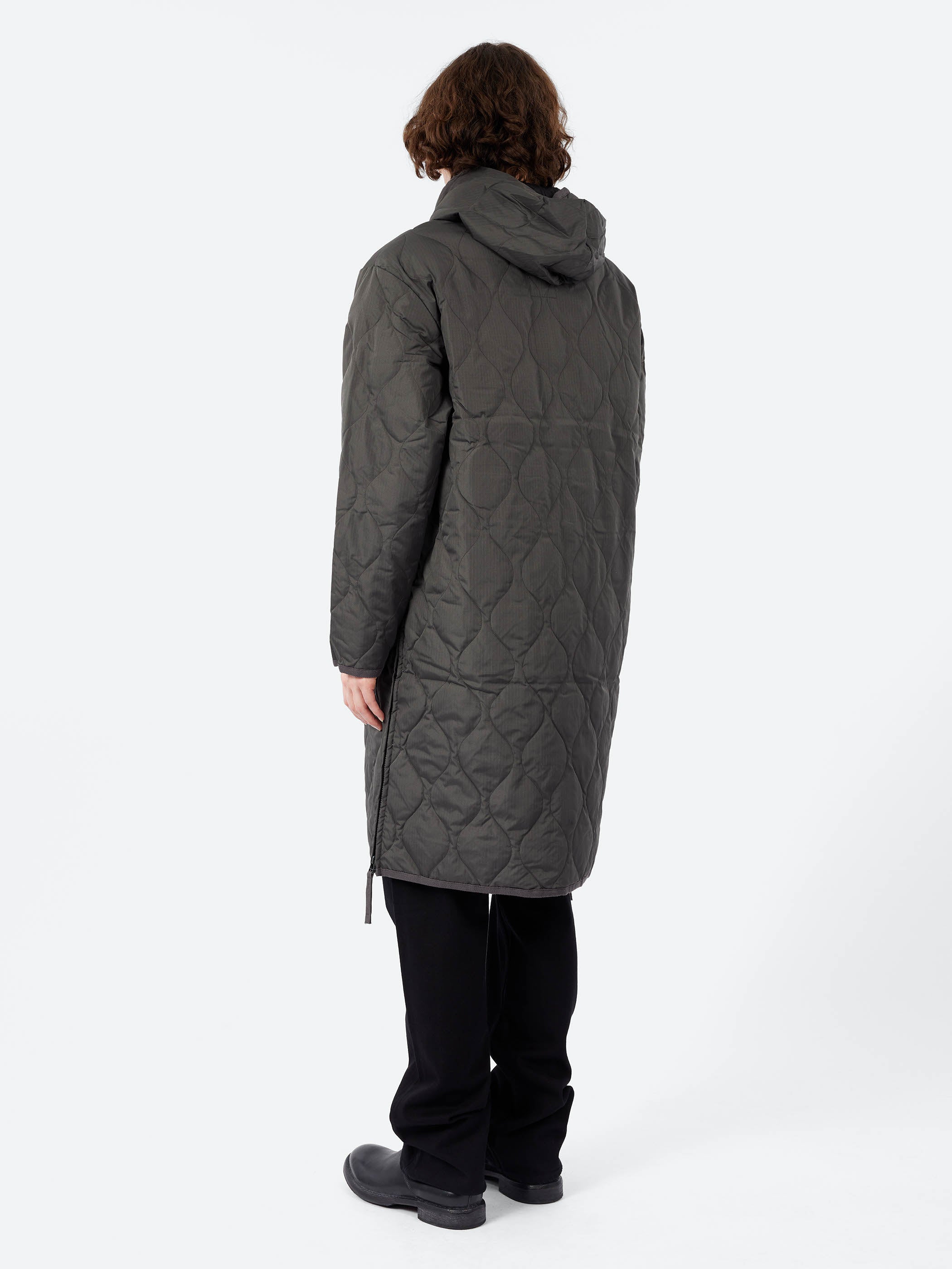 Military Hood Long Down Coat