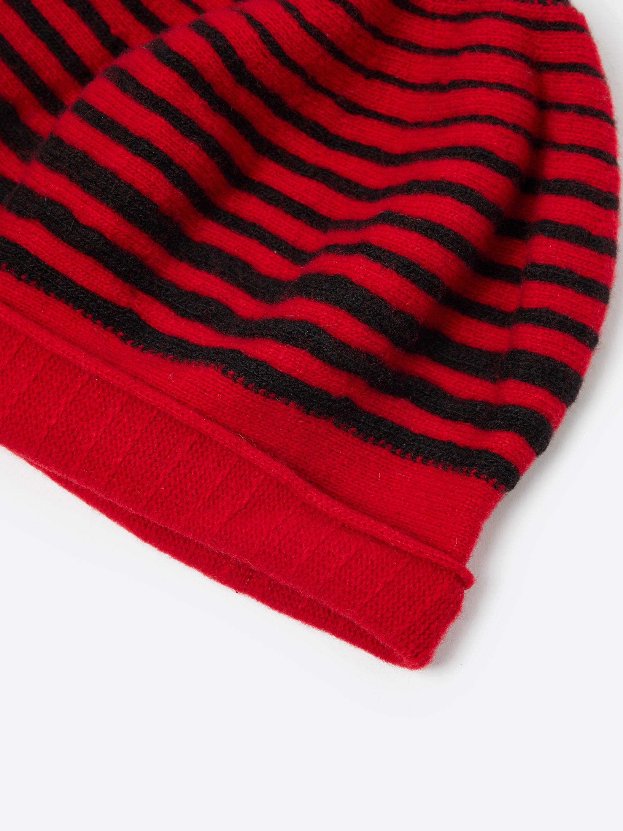 Ringed Roll Up Beret