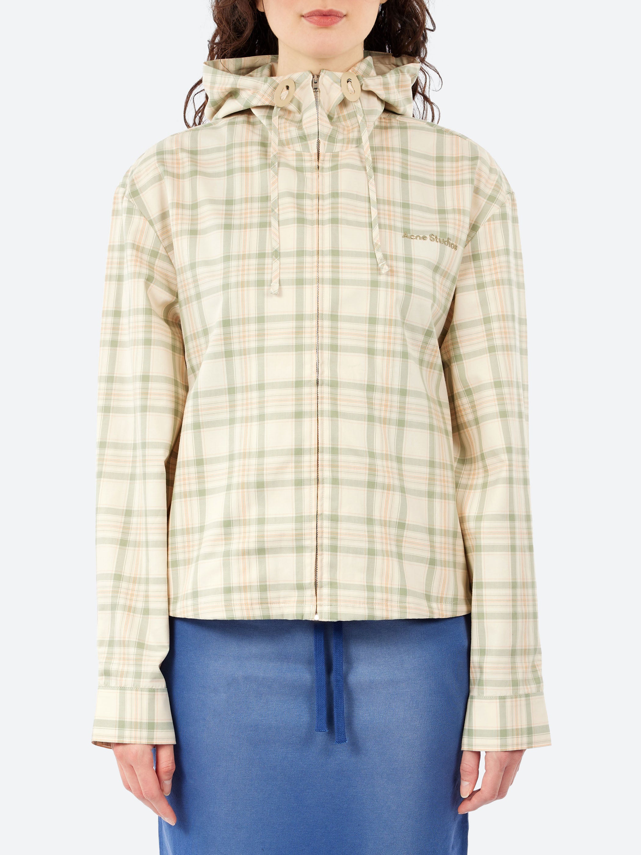Hooded Check Jacket