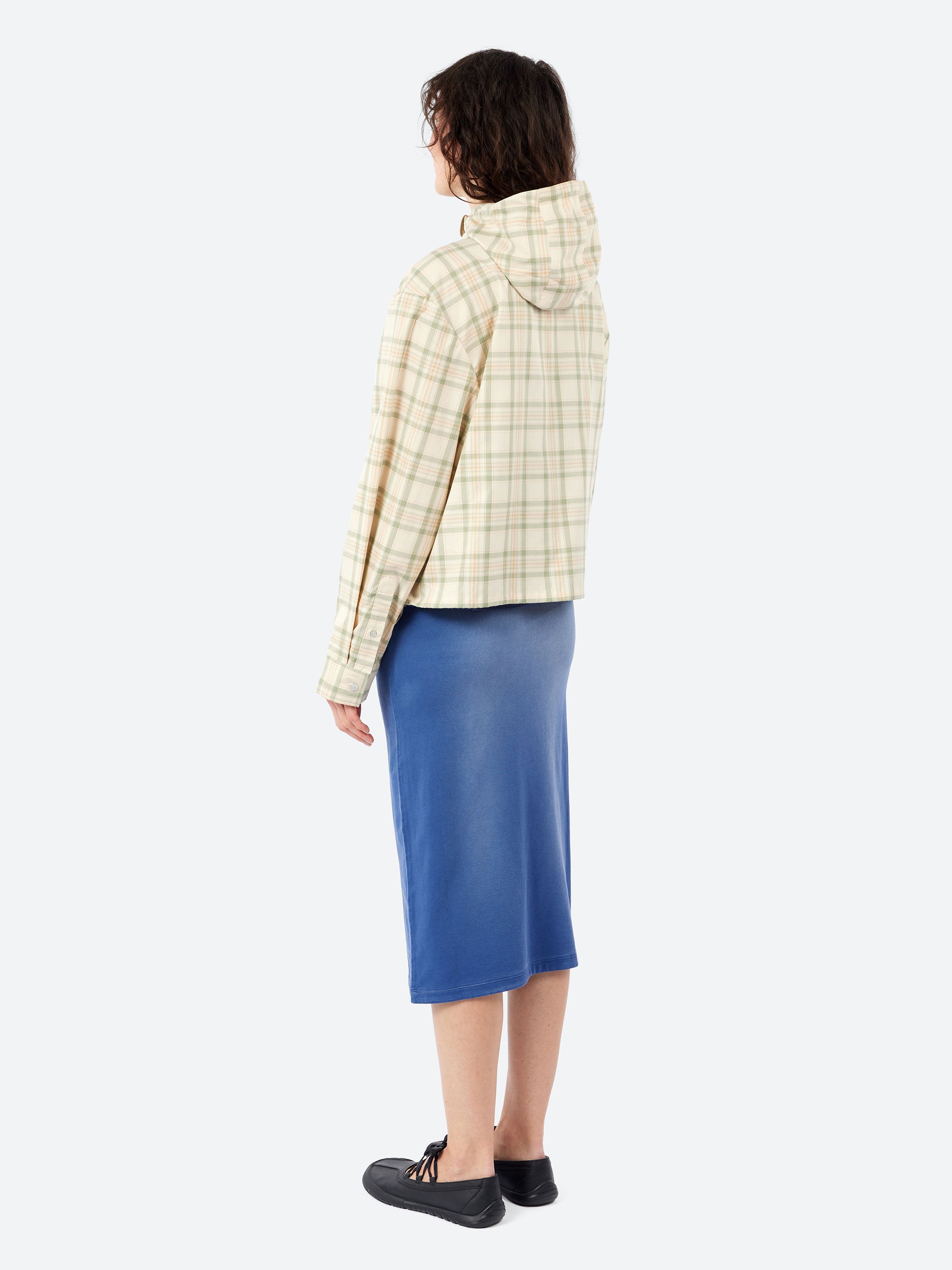 Hooded Check Jacket