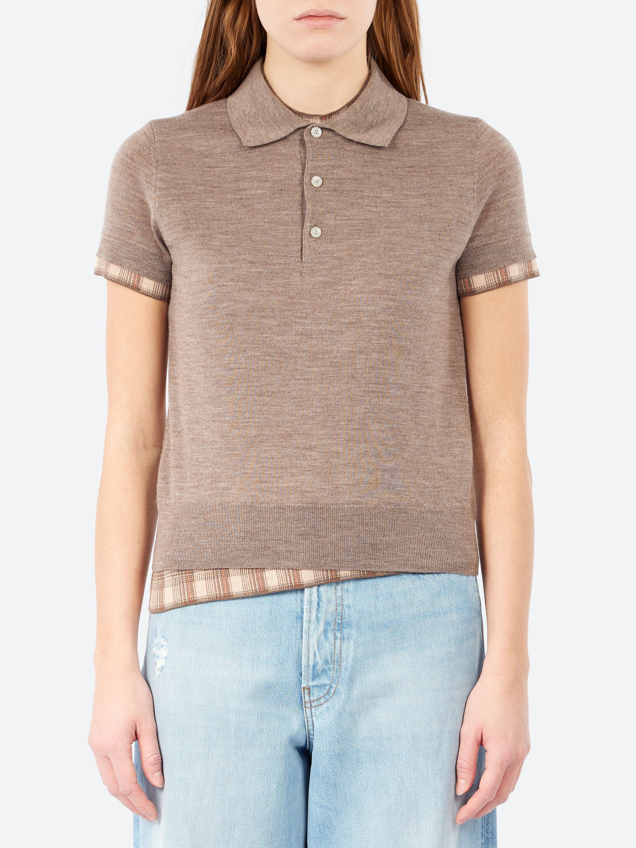 Acne Studios - Kalissa Double Archetypes in Light Brown Melange
