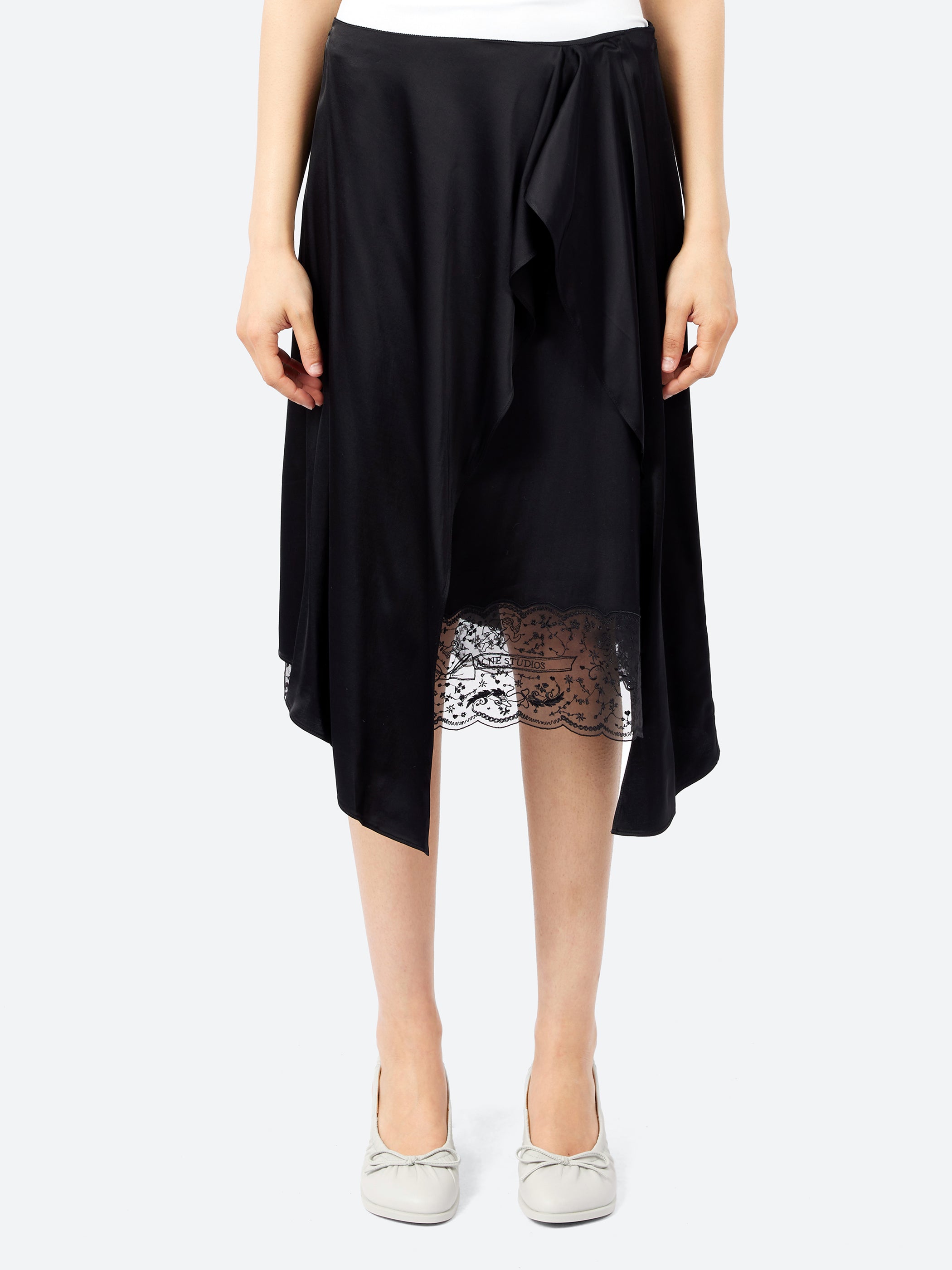 Layered Satin Skirt