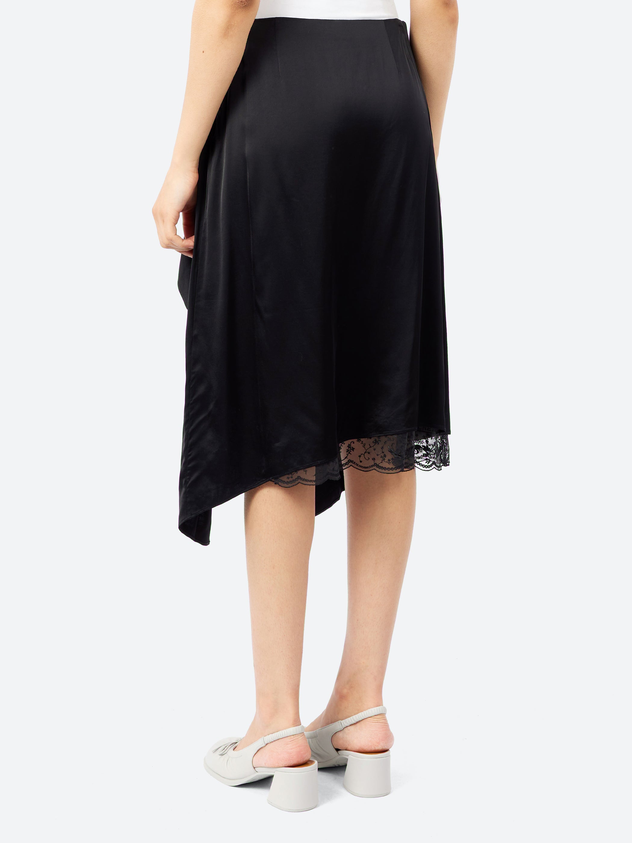 Layered Satin Skirt