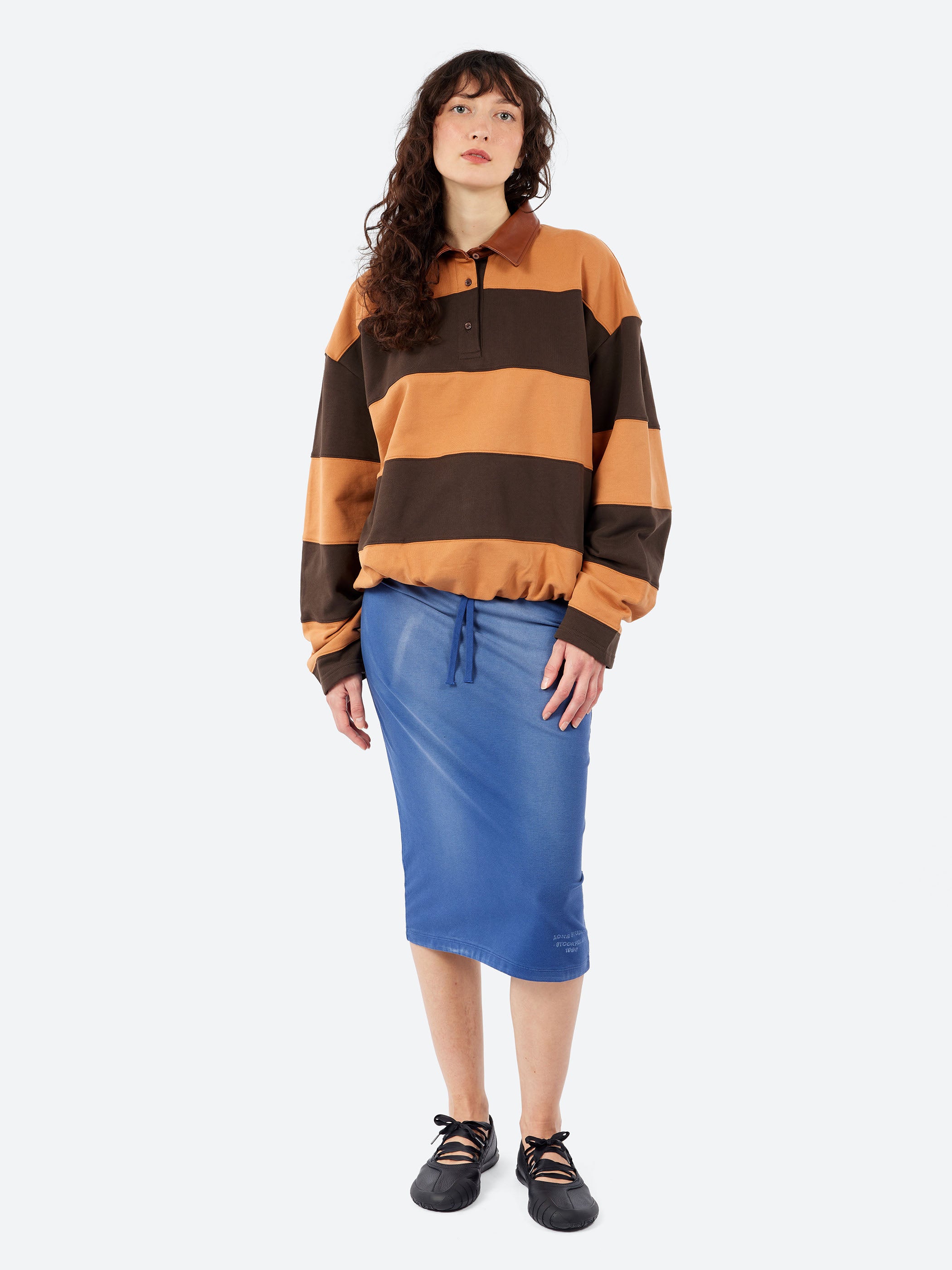 Striped Polo Sweater