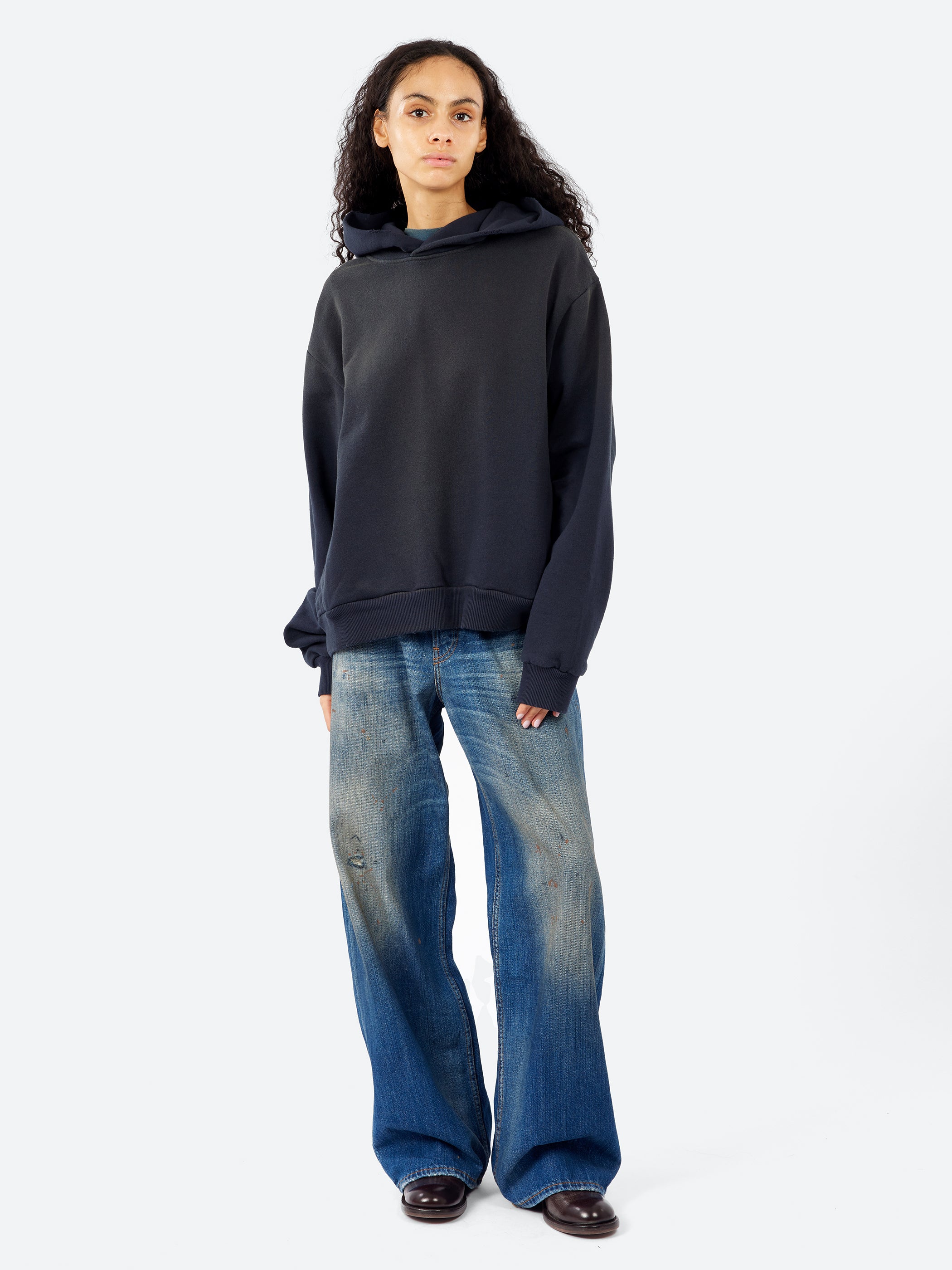 Acne Studios - Logo Hooded Sweater in Black – gravitypope Acne Studios - Logo Hooded Sweater in Black – gravitypope