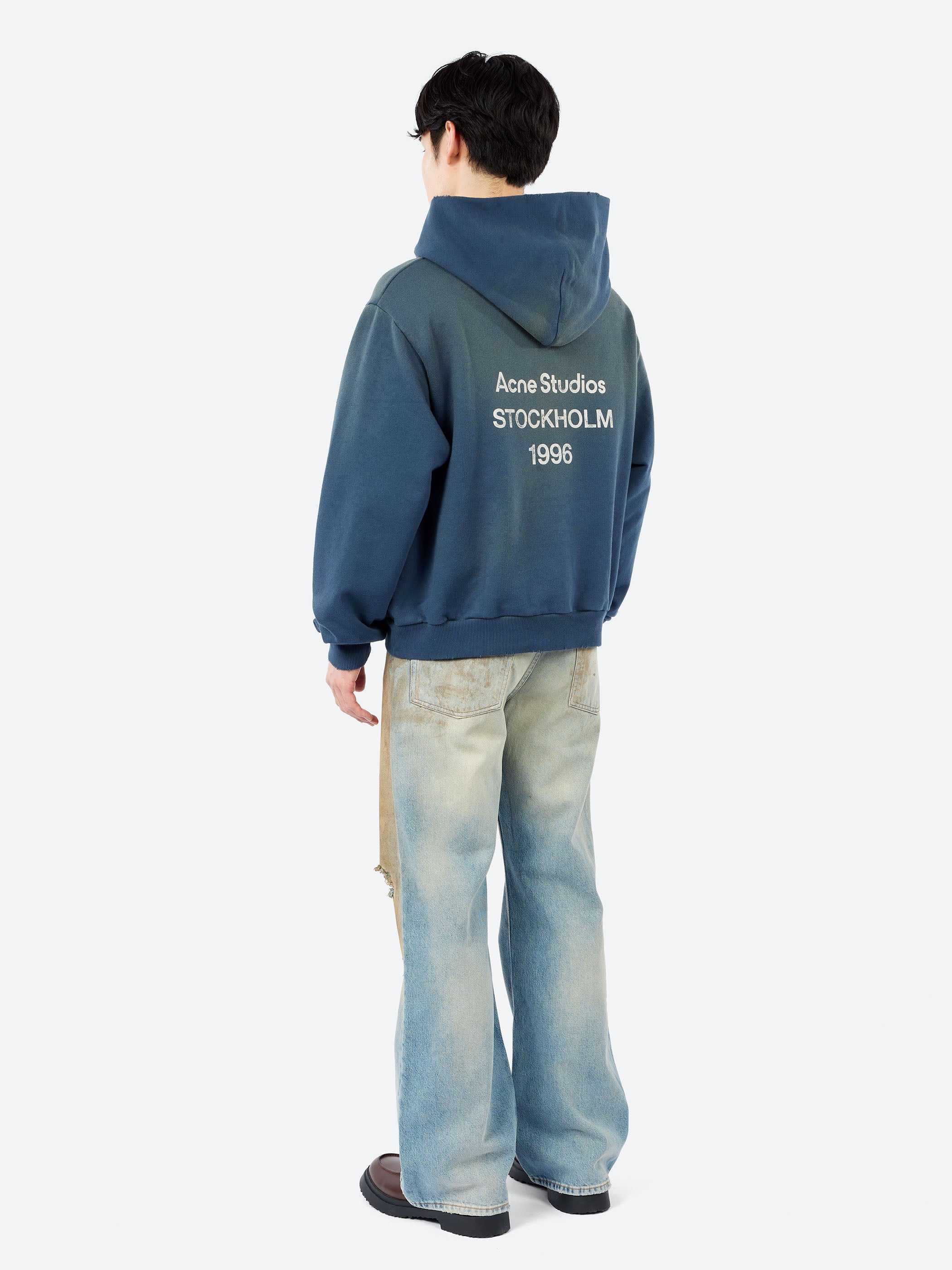 Acne Studios - Logo Hooded Sweater in Deep Blue – gravitypope