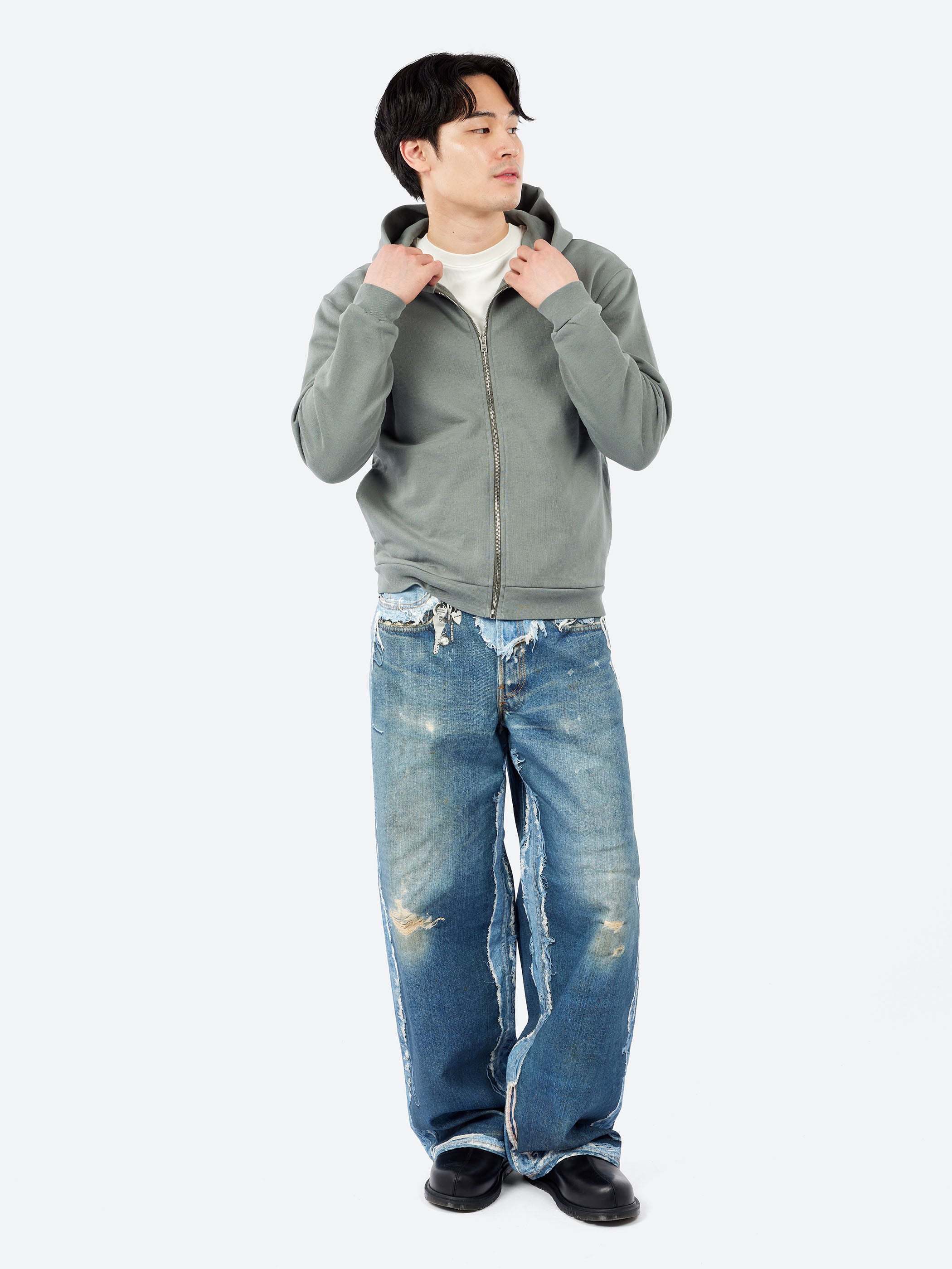 Hooded Zipper Sweater