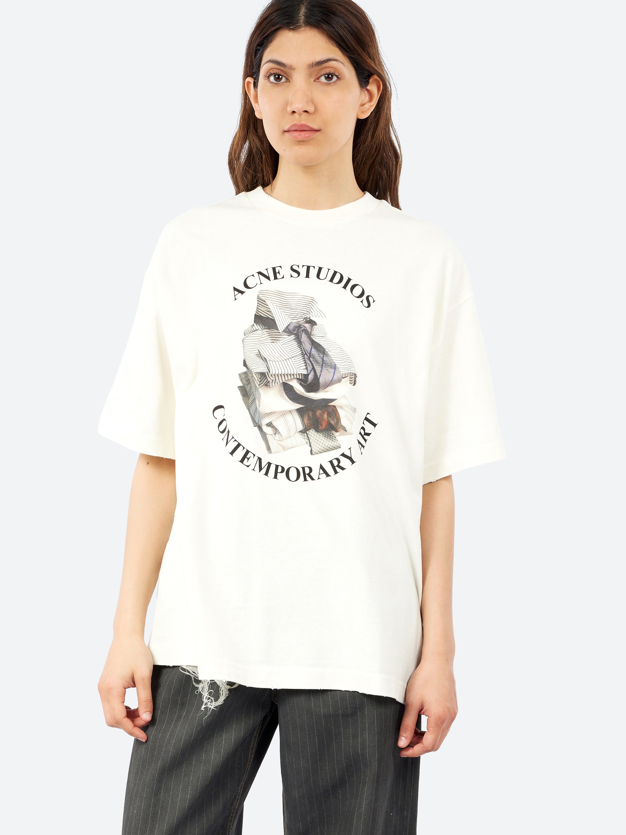 Acne Studios - Printed T-Shirt in Off White – gravitypope