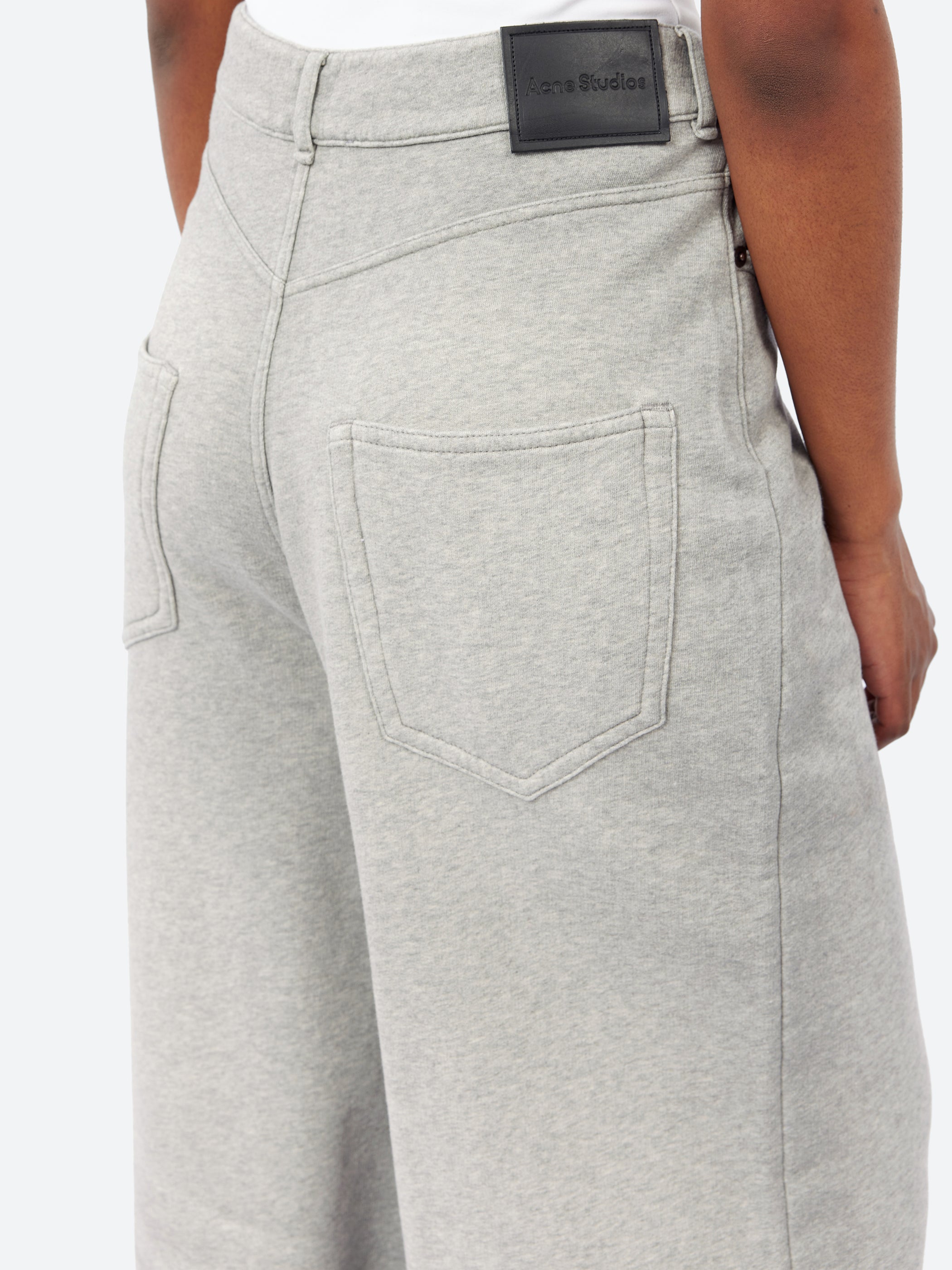 Acne Studios - Fleece Trousers in Grey Melange – gravitypope