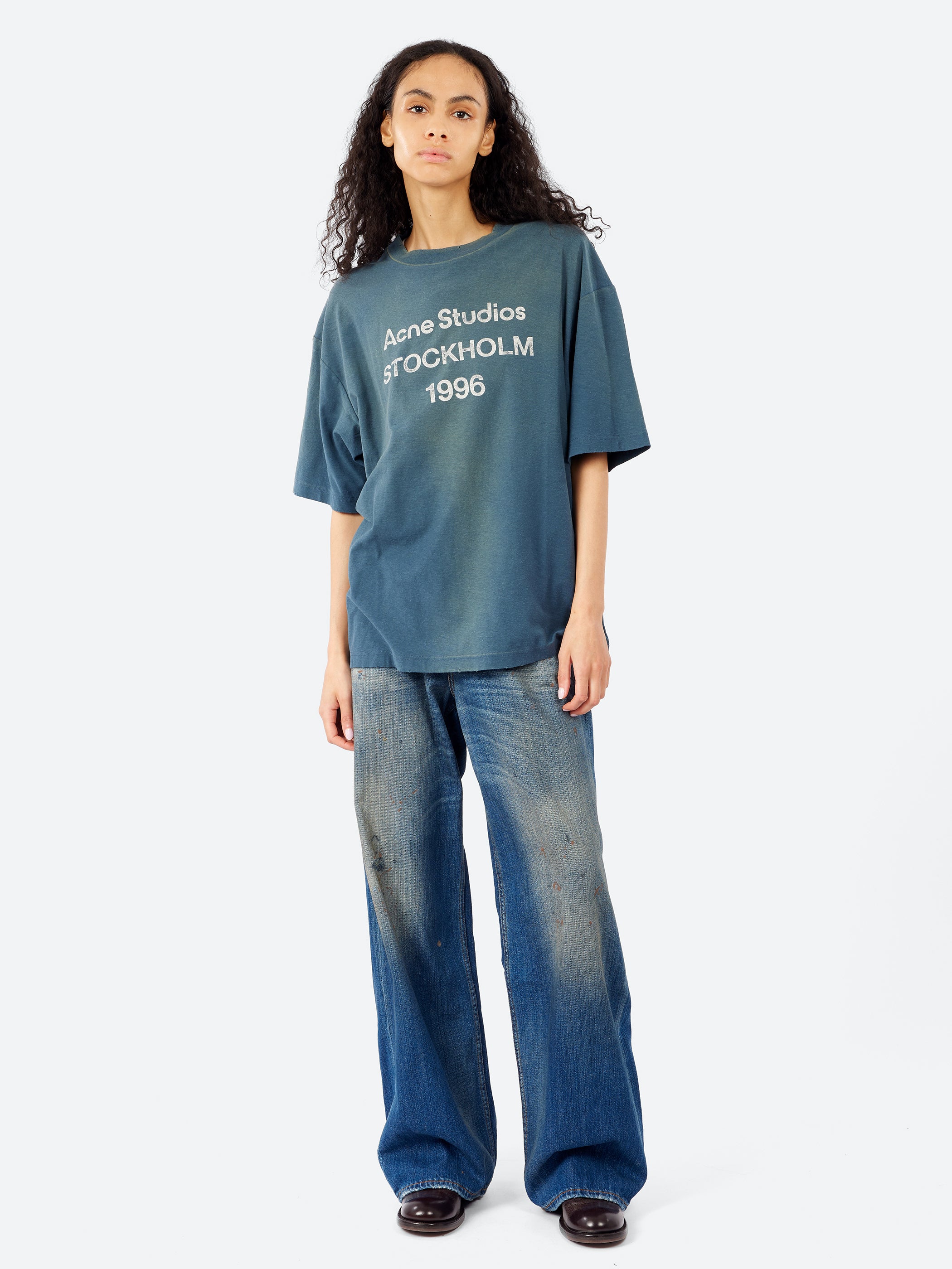 Acne Studios - 1981 Loose Fit Jeans in Mid Blue – gravitypope