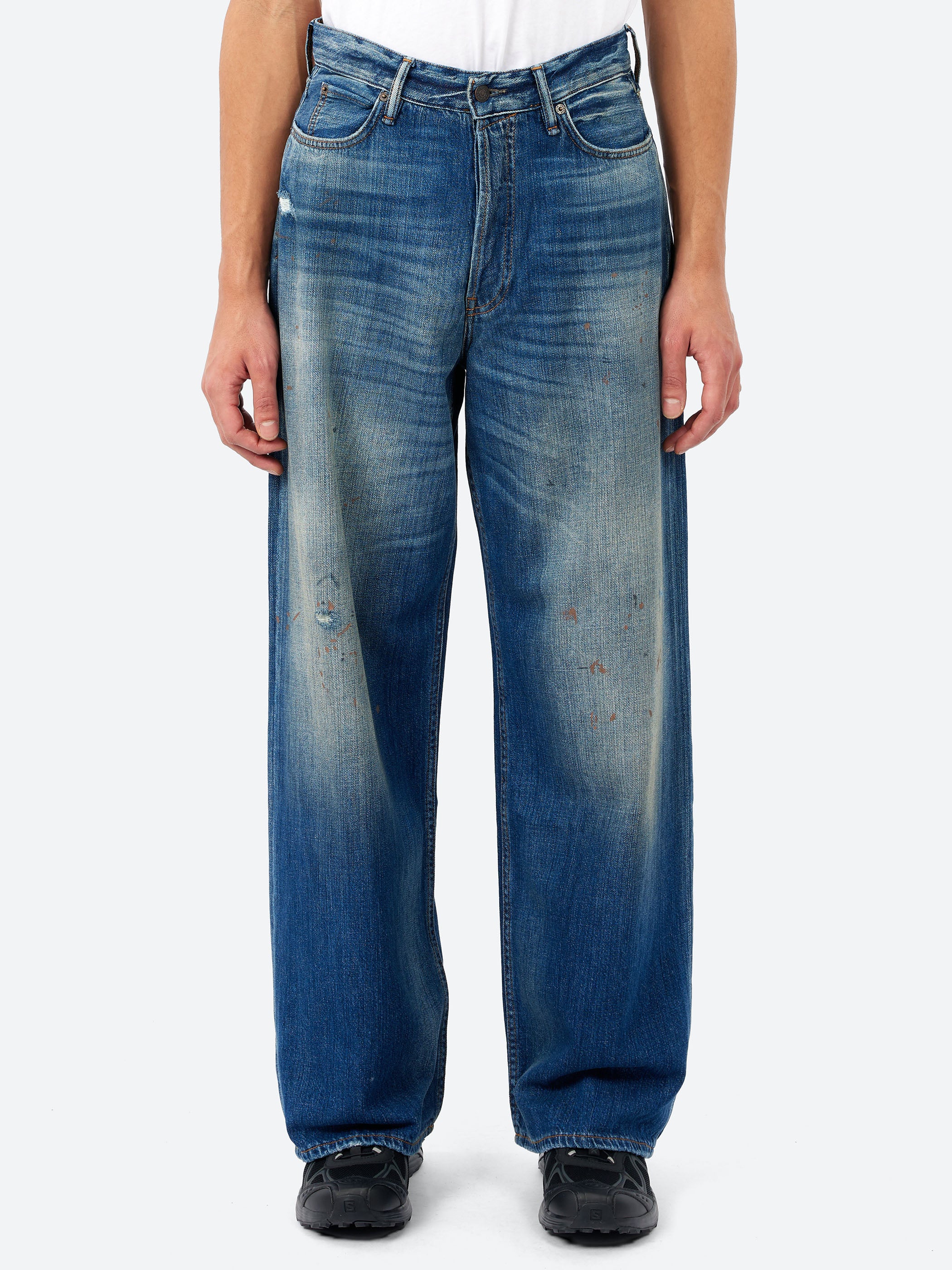 Acne Studios - 1981 Loose Fit Jeans in Mid Blue – gravitypope