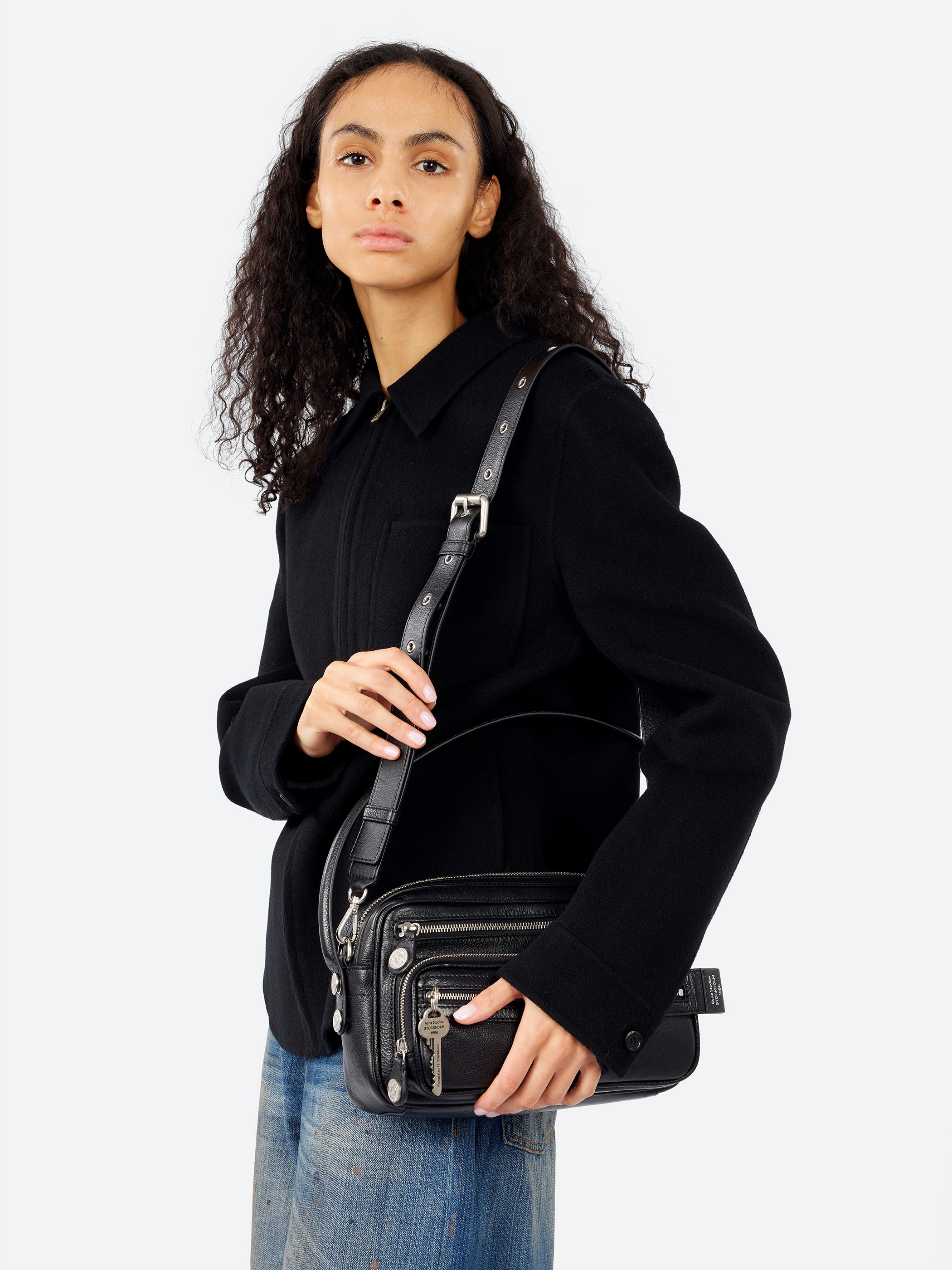 Acne Studios - Camero Party Shoulder Bag in Black – gravitypope