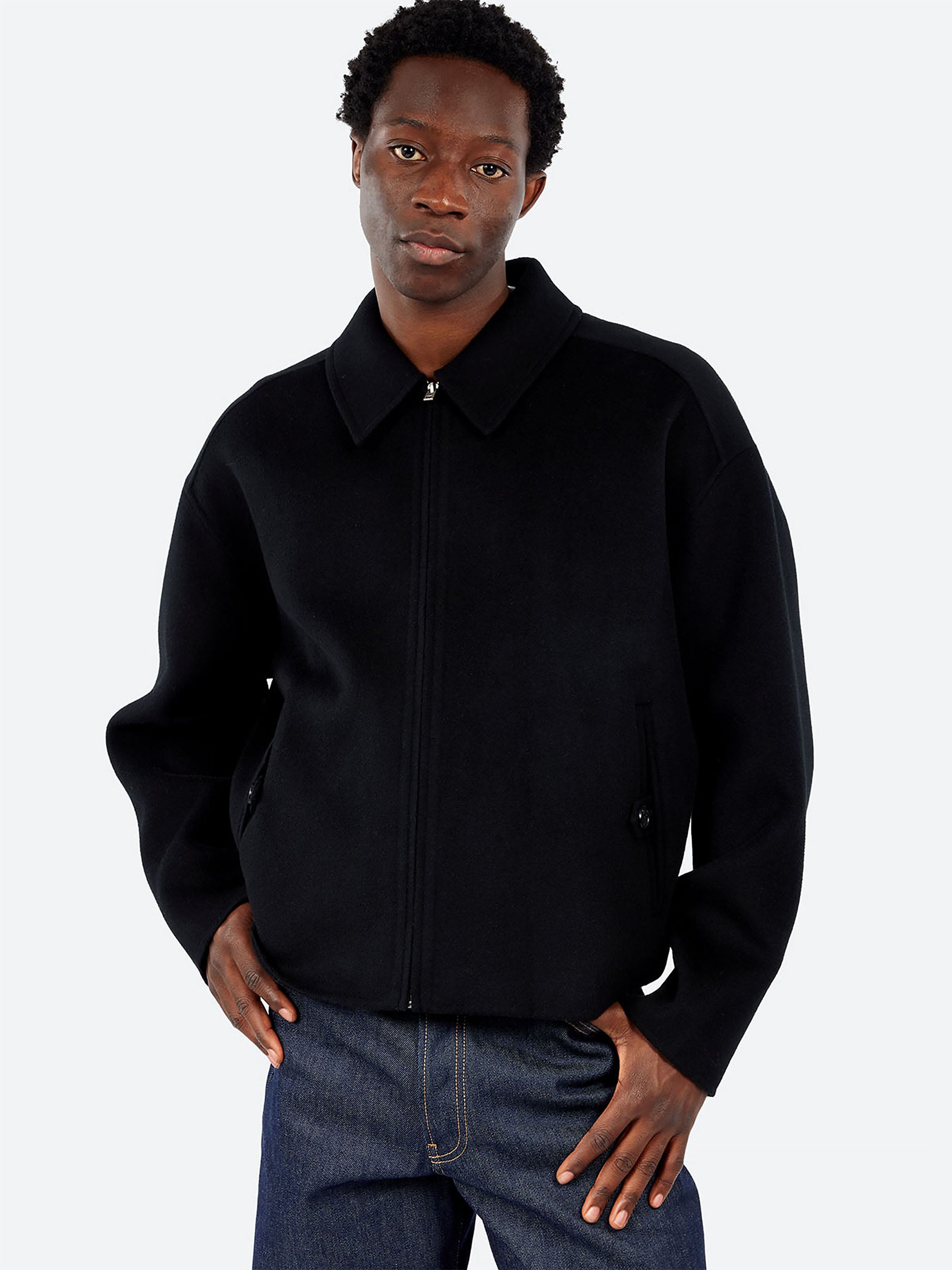 Acne Studios - Doveo Wool Cashmere Double Jacket in Black