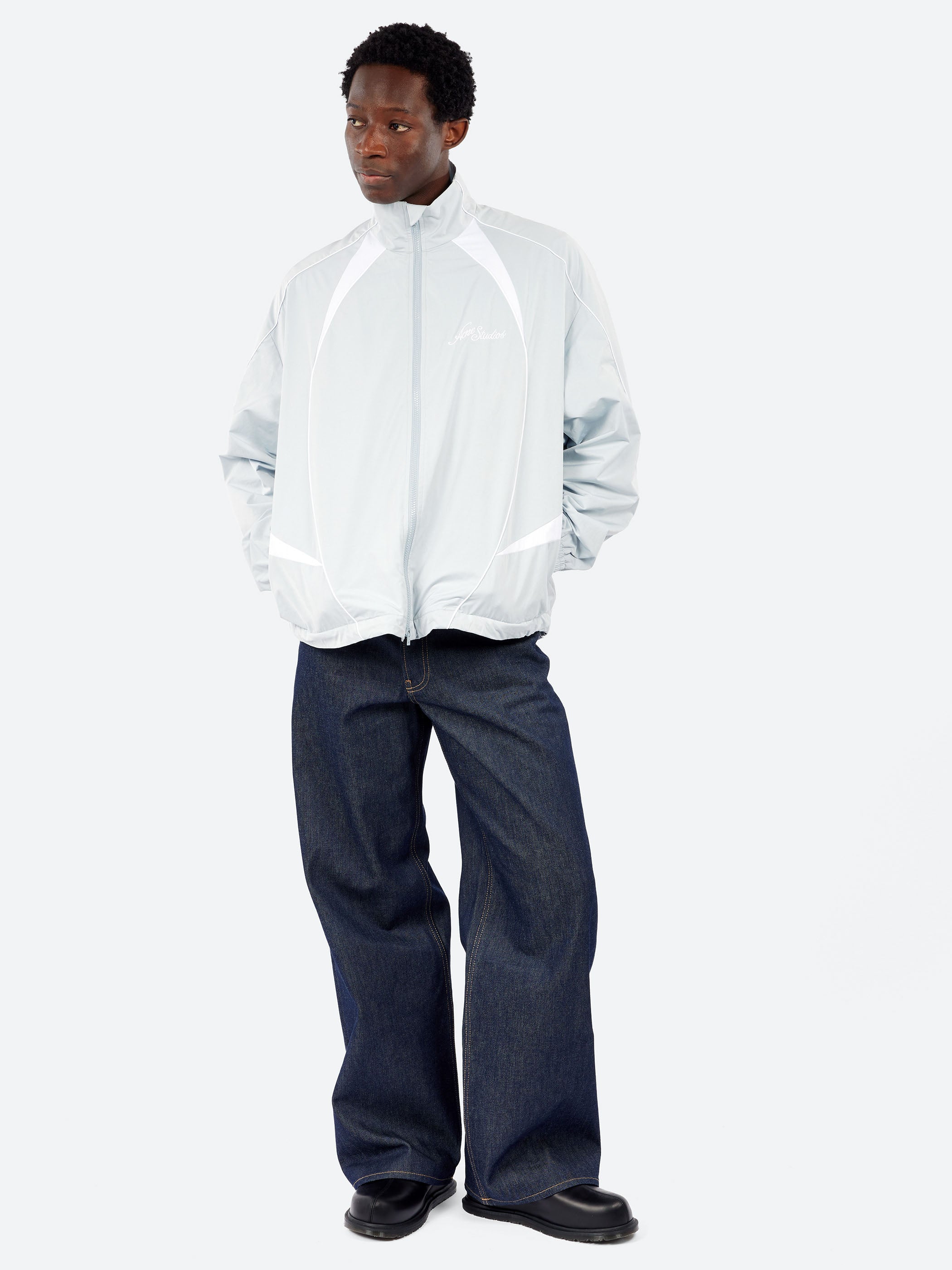 Acne Studios - Ofit Peachy Technical Logo Jacket in Cold Grey