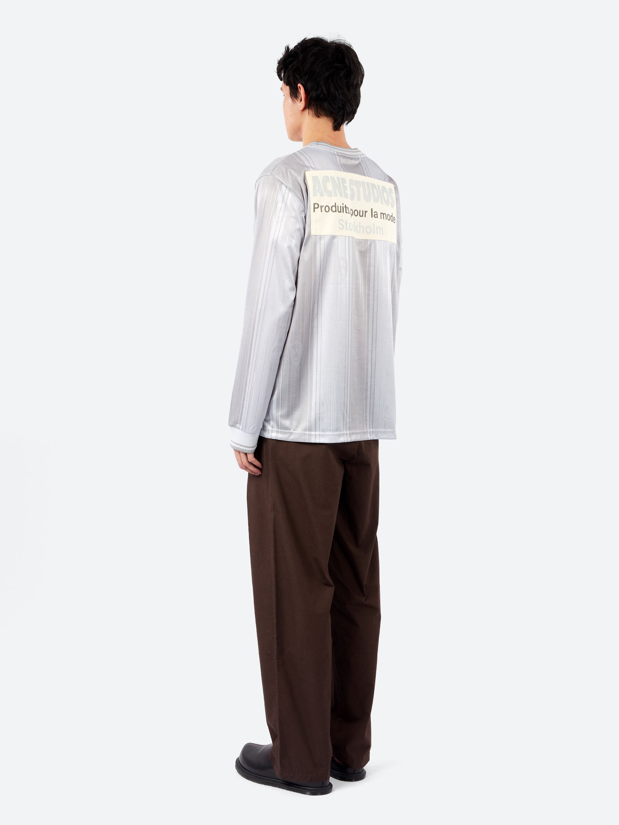 Acne Studios - Logo Sports Jersey Top in Grey – gravitypope