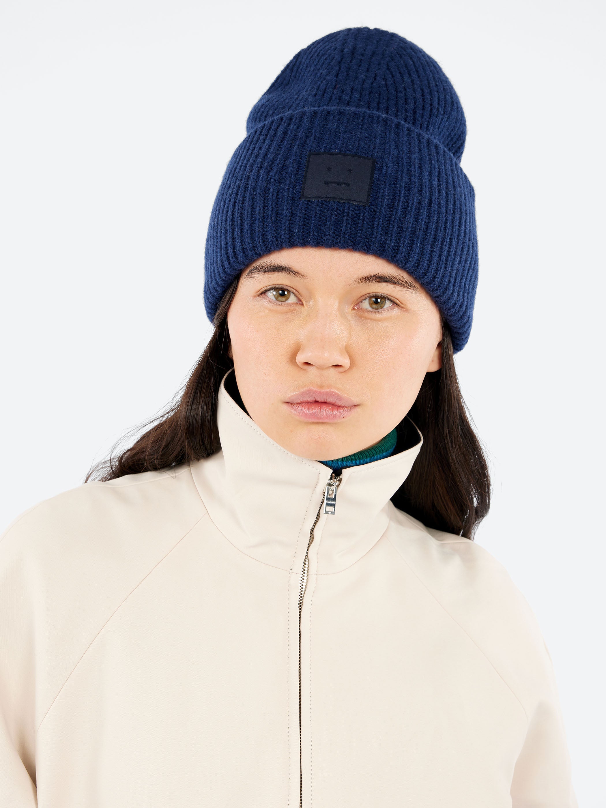 Acne Studios - Pansy Face Yak in Navy Melange – gravitypope