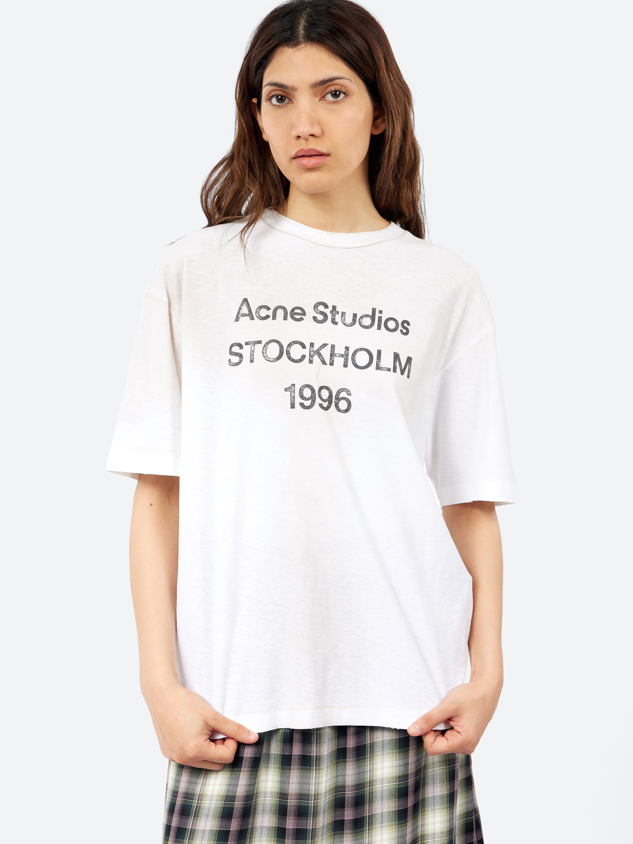 Acne Studios  Tシャツ Acne Studios - T-shirt stamp logo - Relaxed fit - Black