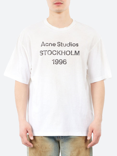 Acne Studios - Logo T-Shirt in Dusty White – gravitypope