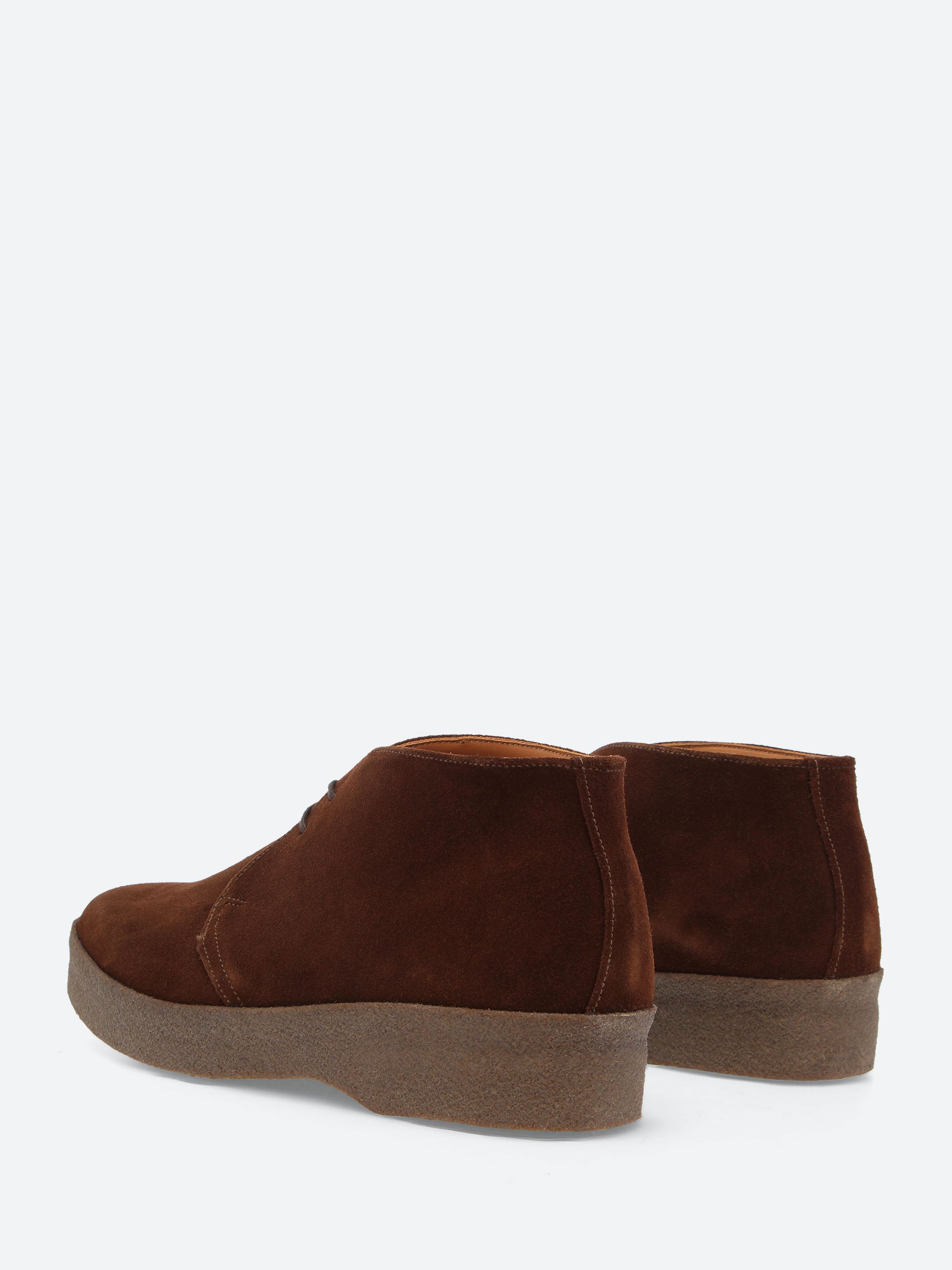 Sanders - Hi Top Chukka Boot in Savage Brown Grain – gravitypope