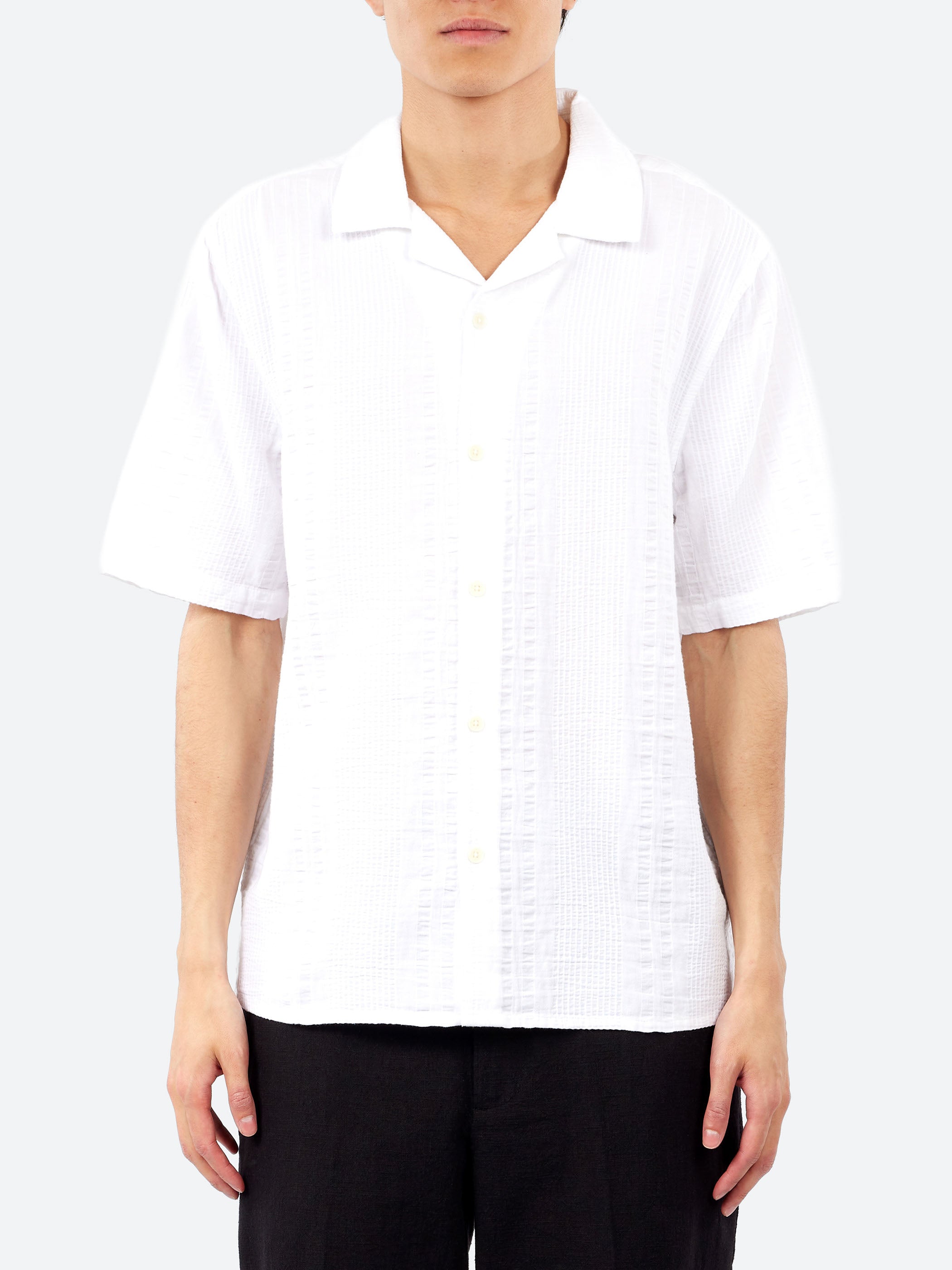 Didcot Double Weave Seersucker Short Sleeve Shirt