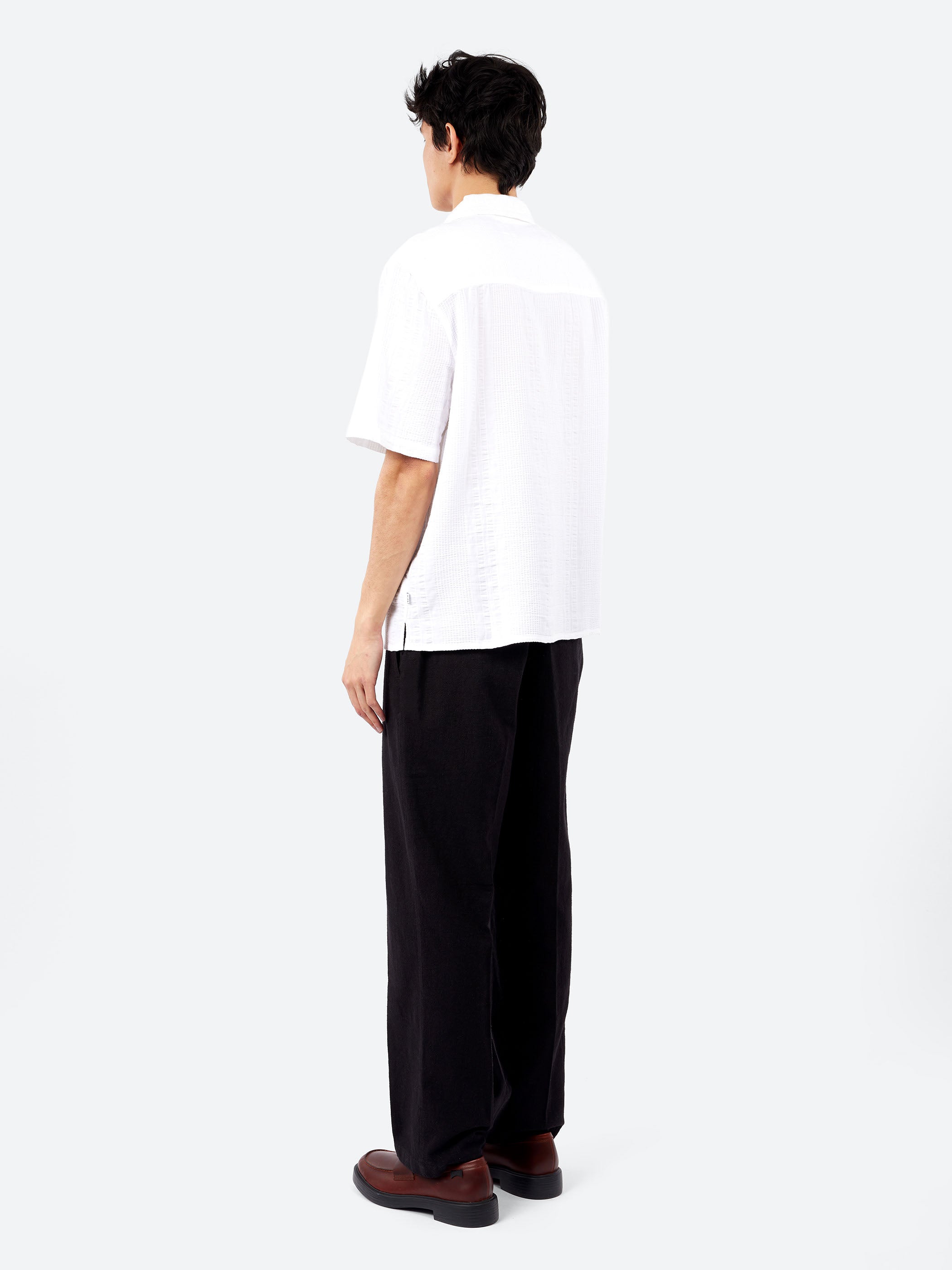 Didcot Double Weave Seersucker Short Sleeve Shirt