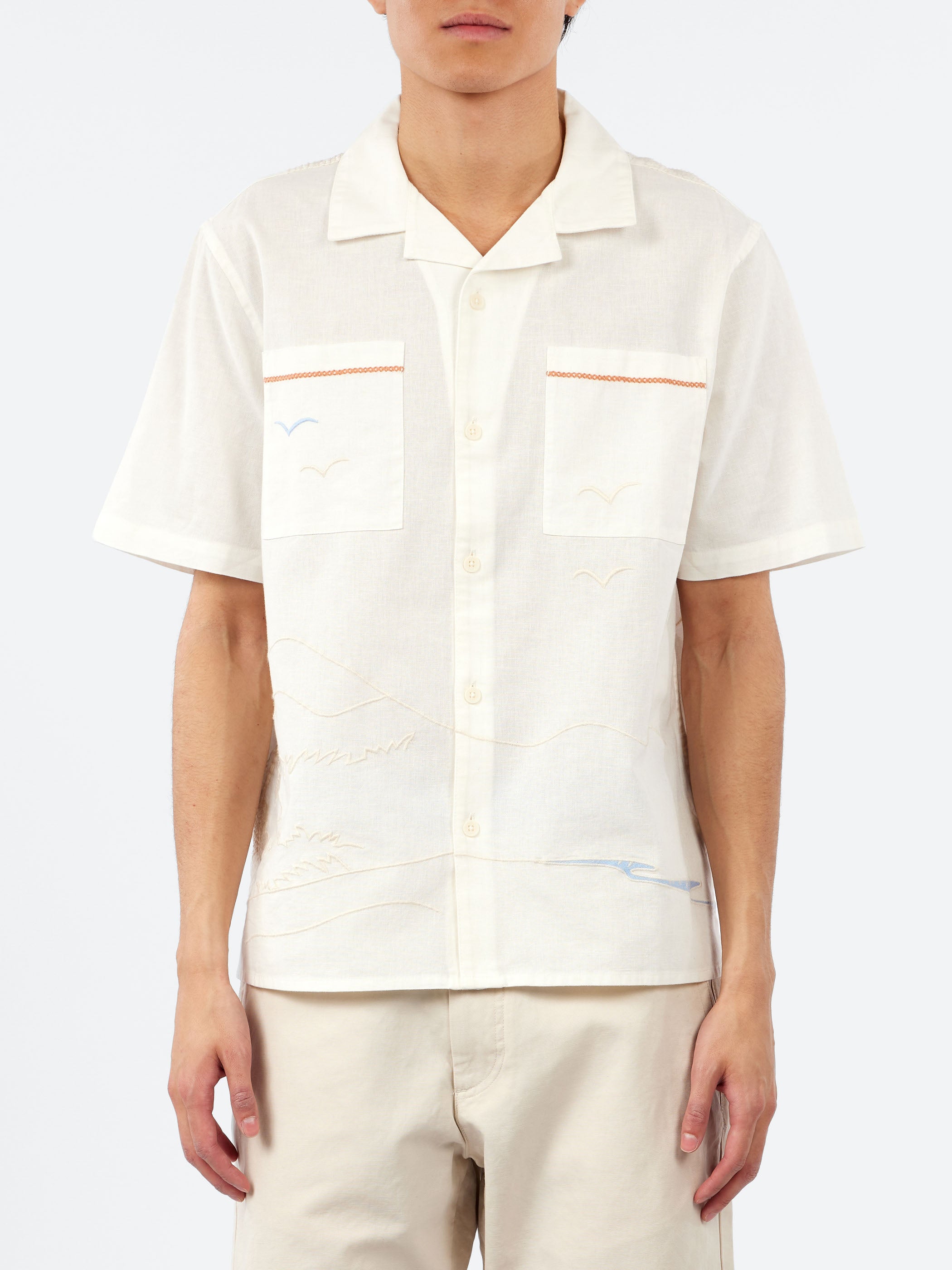 Didcot Summer Applique Short Sleeve Shirt
