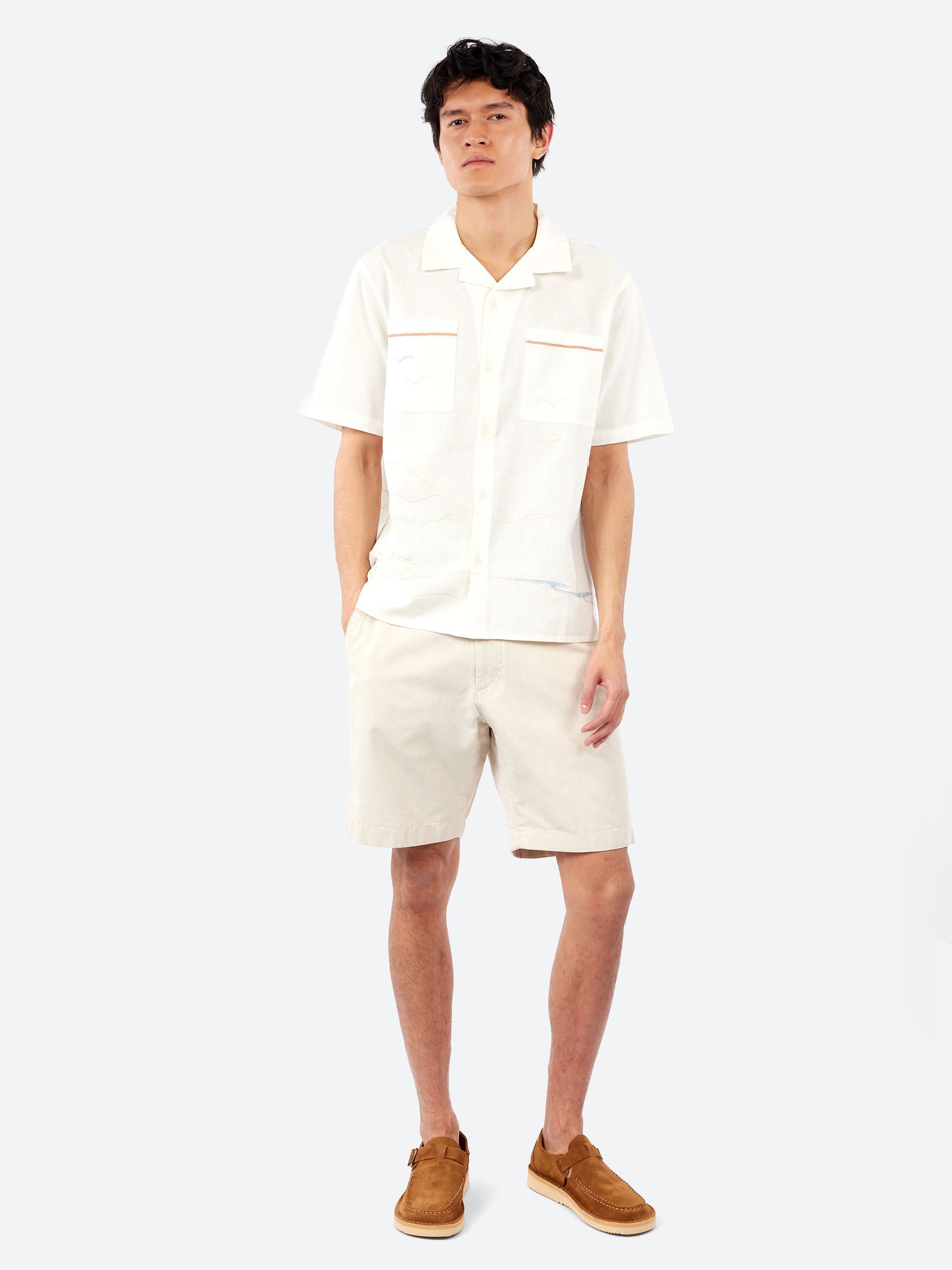 Didcot Summer Applique Short Sleeve Shirt
